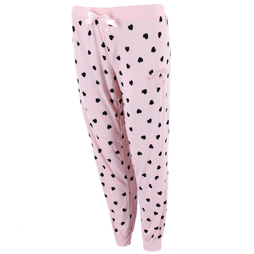 Grumpy & Gorgeous Women's Plus Size Naughty or Nice Heart Jogger Pajama Set