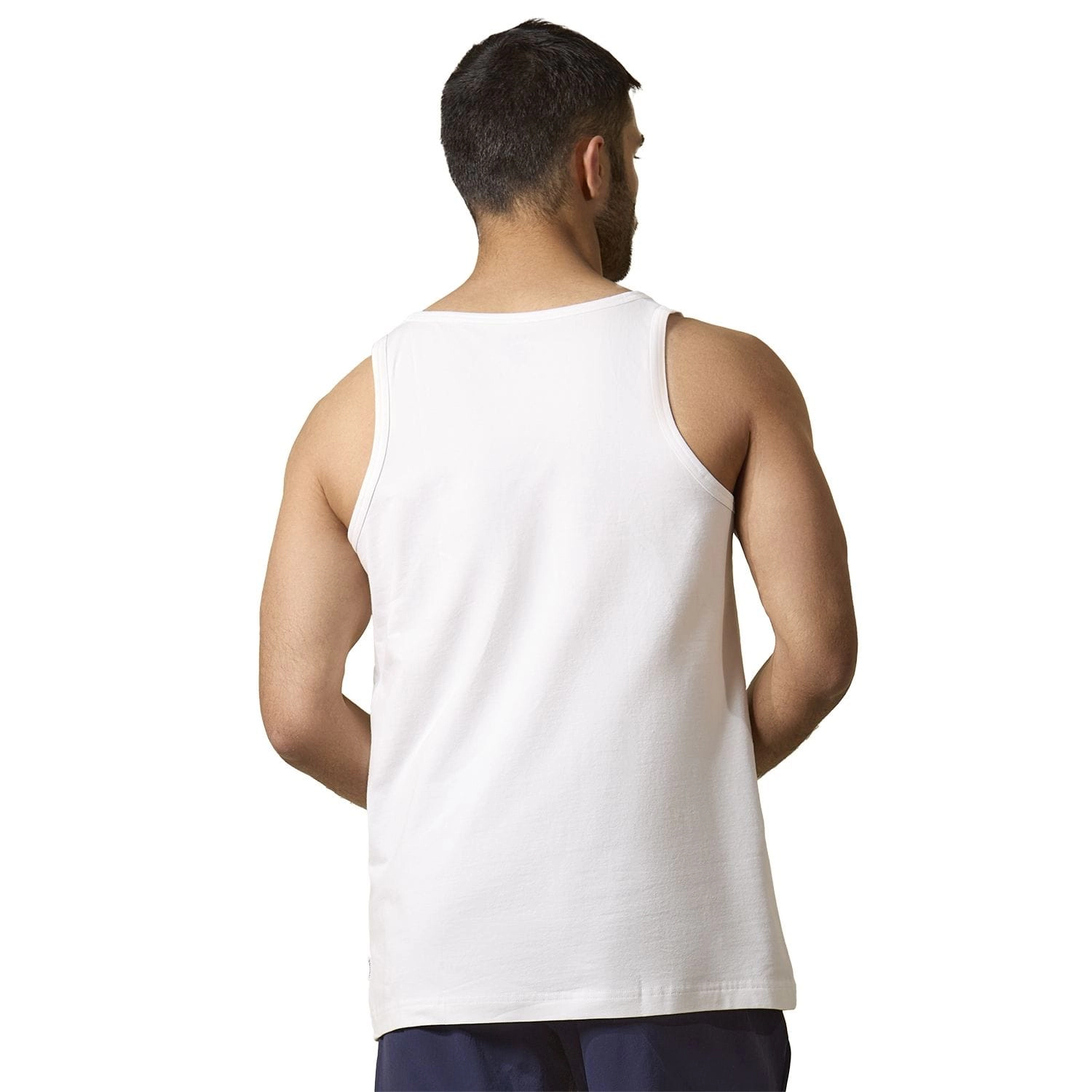 MeMoi 2 Pair Men's Sleeveless Cool Cotton Stretch Crewneck Tank Undershirts