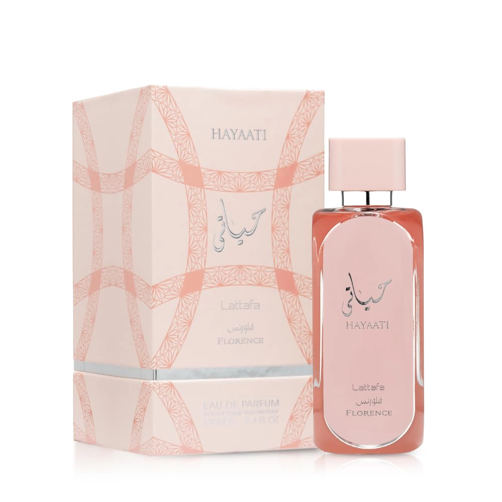 Lattafa Hayaati Florence Eau de Parfum Spray for Women, 3.4 Fl Oz (100 ml)