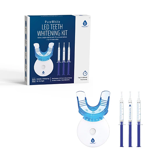 Pursonic Unisex LED Teeth Whitening PureWhite Treatment Kit