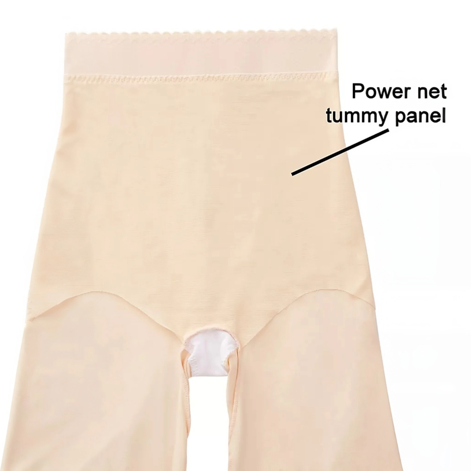 Rago High Waist Light Shaping Bike Short | Satin 4-Way Stretch with Built-In Panty Style 518