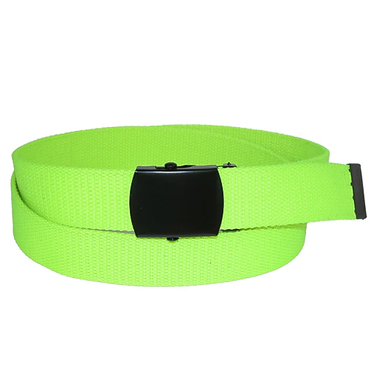 CTM Adjustable 1.25 Inch Wide Neon Fabric Web Belt