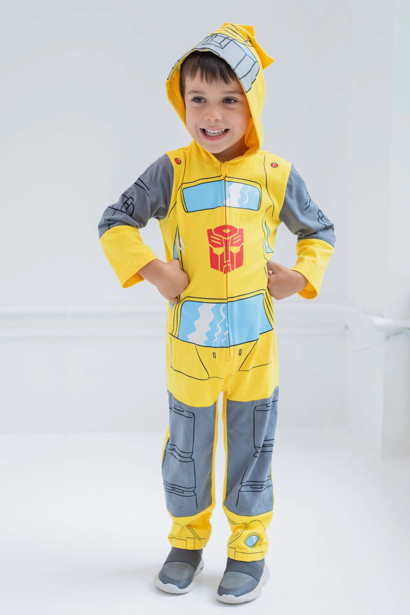 Transformers Toddler Boy or Girl Cosplay Hooded One Piece