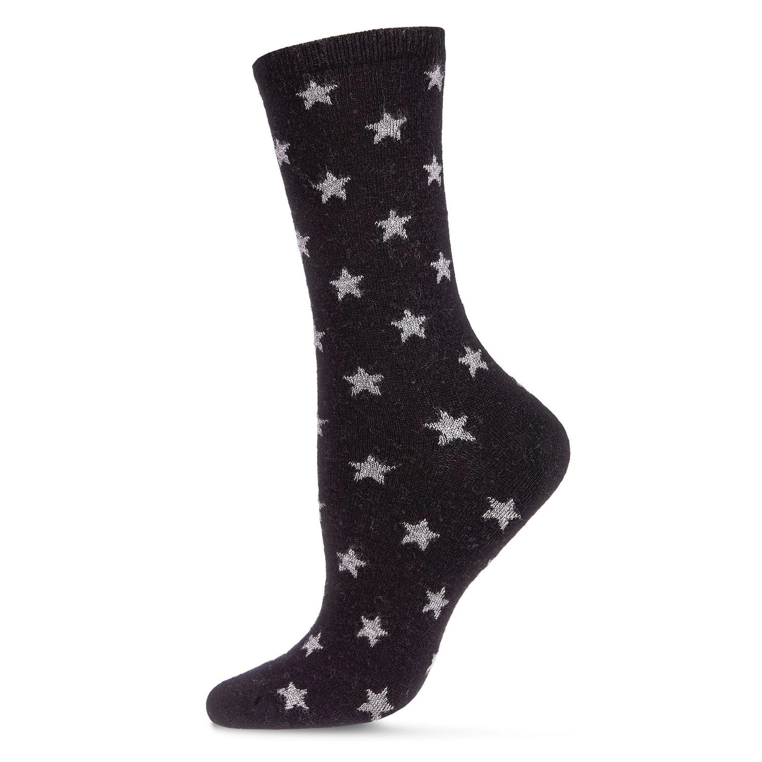 MeMoi Women's Intergalactic Stars Cashmere Blend Crew Socks