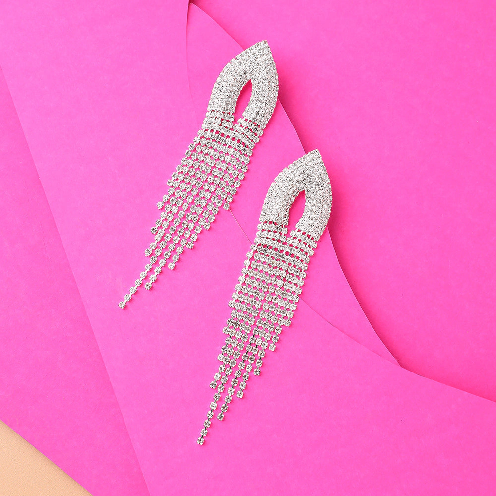 SOHI Women's Bling Drop Earrings