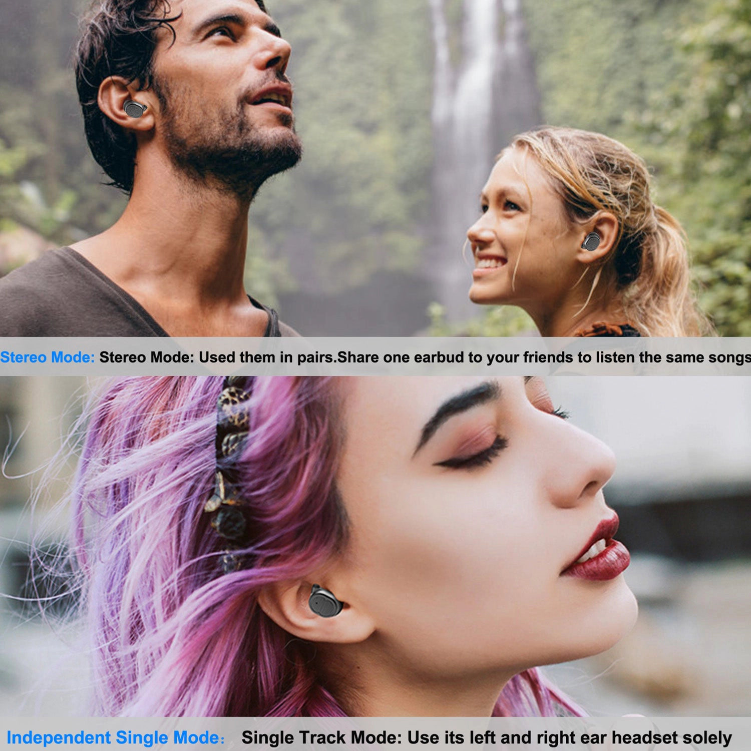 GBruno Wireless 5.0 Earbuds With Charging Dock