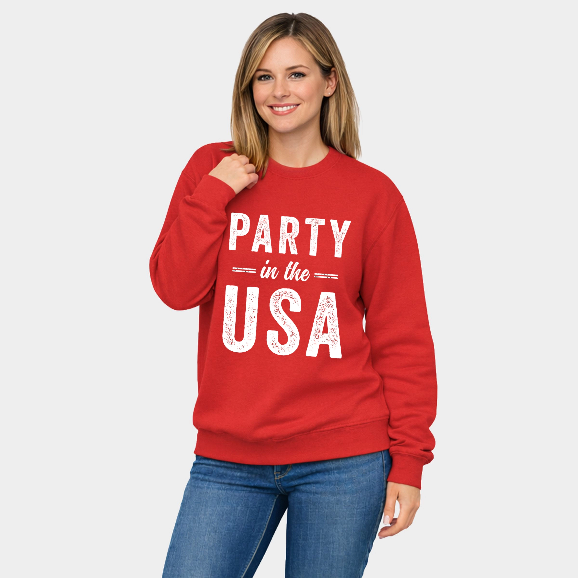 Simply Sage Market - Party the USA  Women's Graphic Sweatshirt