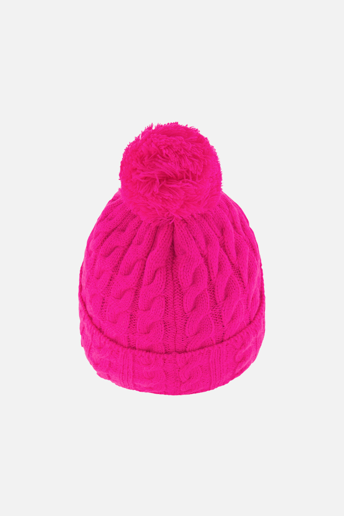 Deux par Girls Cable-Knit Winter Knit Hat with Pompom