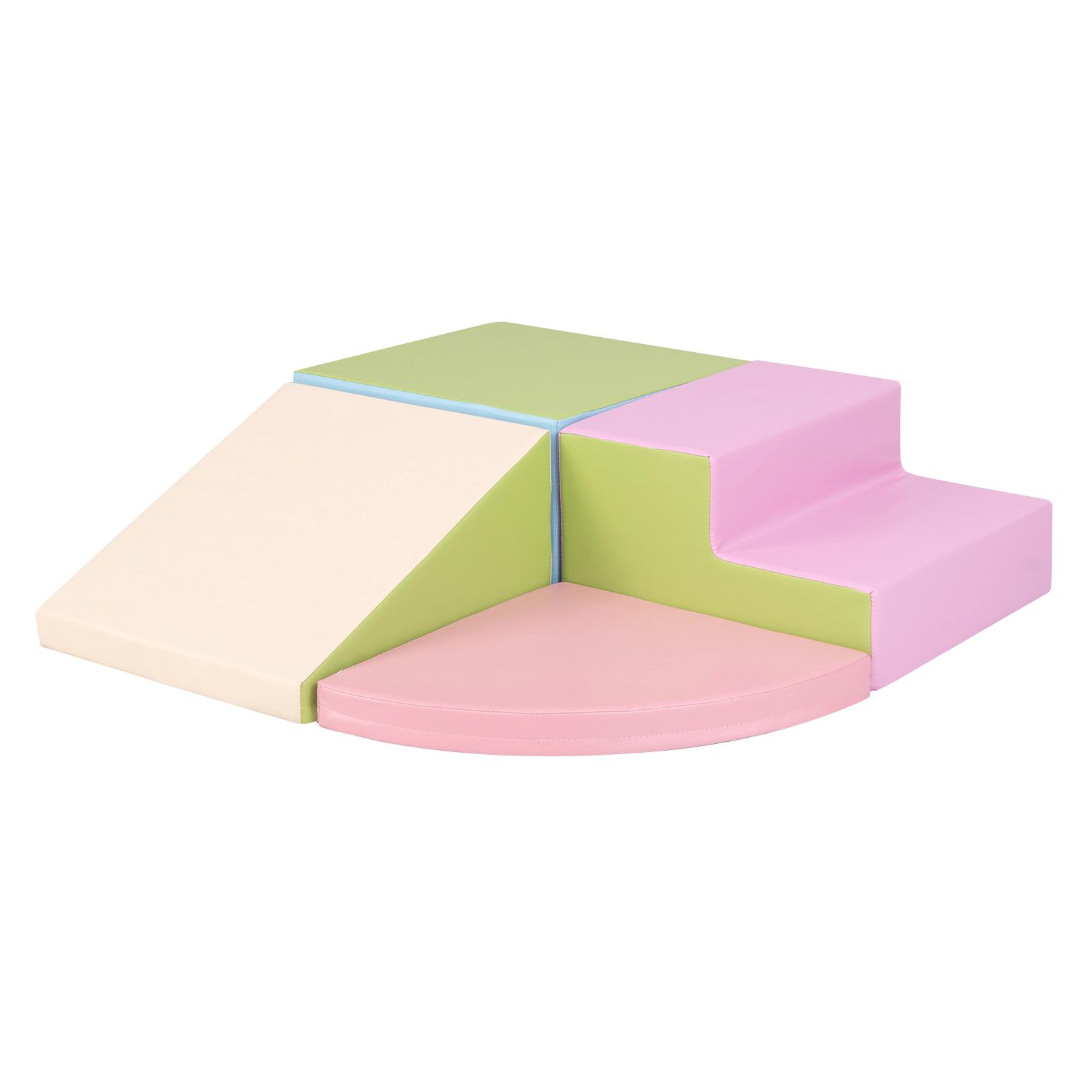 SUGIFT Climb and Crawl Foam Block Play Set for Infant Baby-Pink as Pictures Show