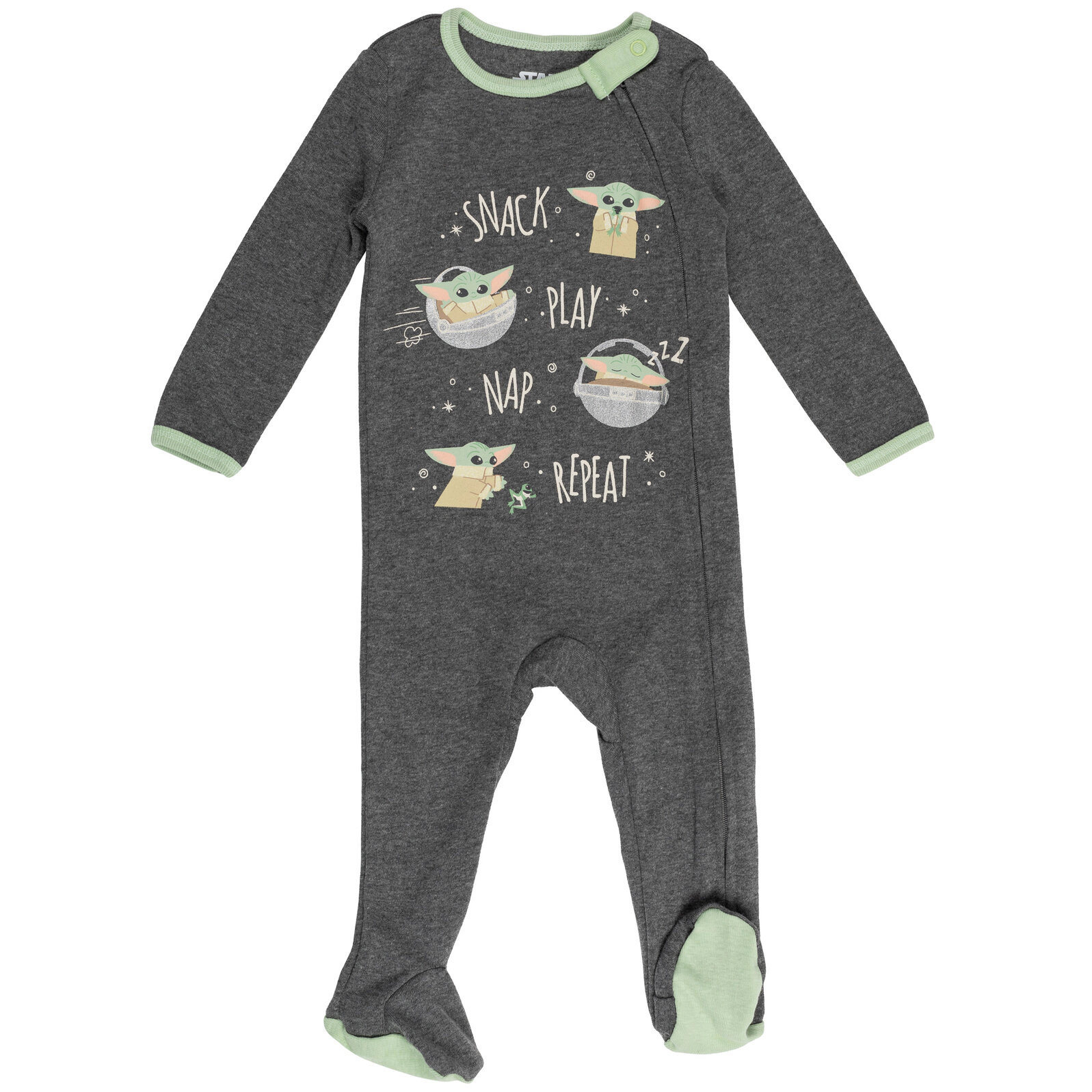 Star Wars The Mandalorian Grogu Baby 8-Piece Bodysuit and Pants Set