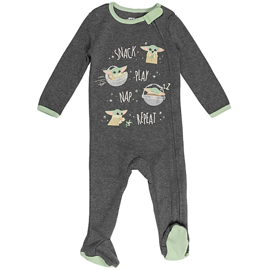 Star Wars The Mandalorian Grogu Baby 8-Piece Bodysuit and Pants Set
