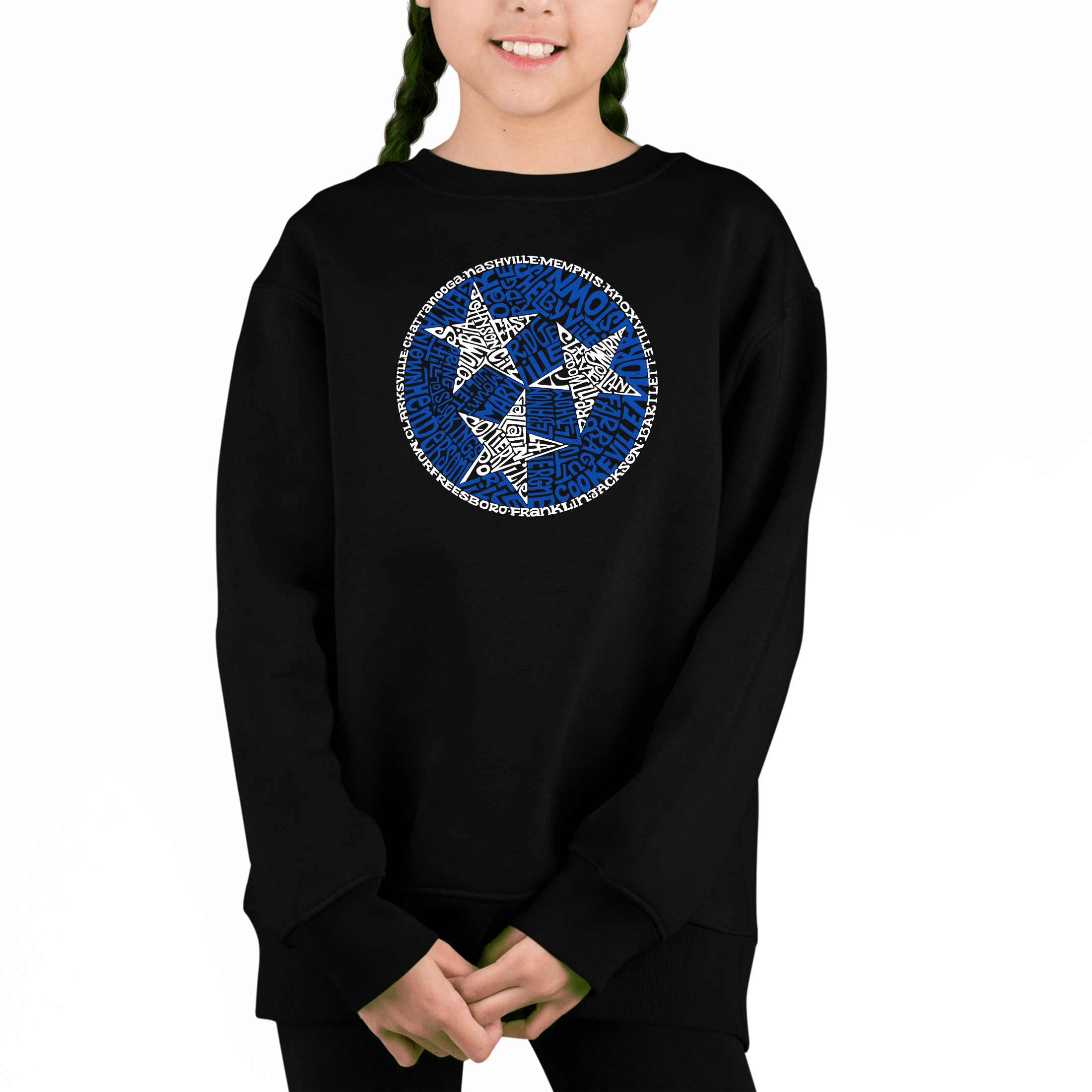 LA Pop Art Girl's Word Sweatshirt - Tennessee Tristar