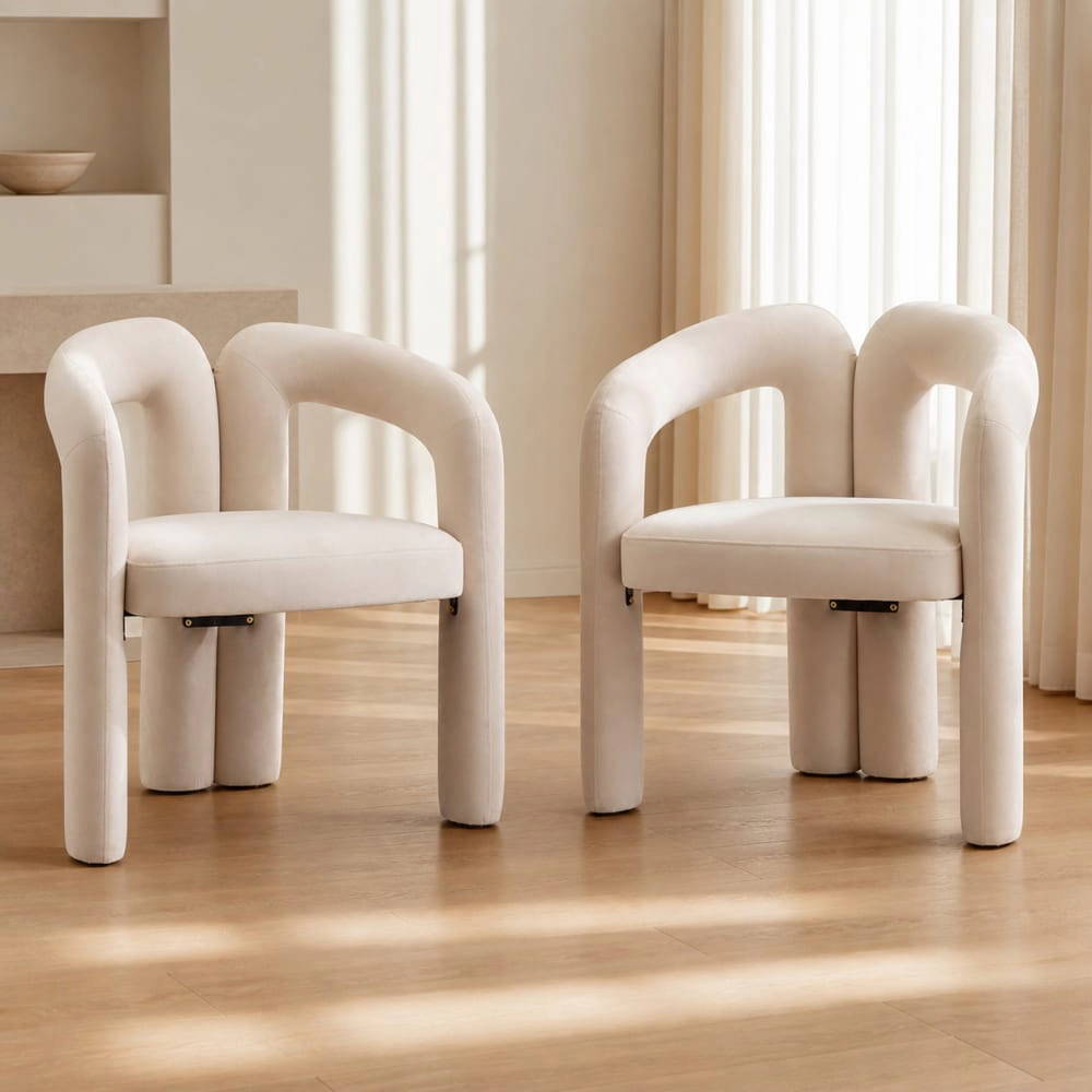 GOODSILO Comfortable Velvet Accent Chair Compact Seating