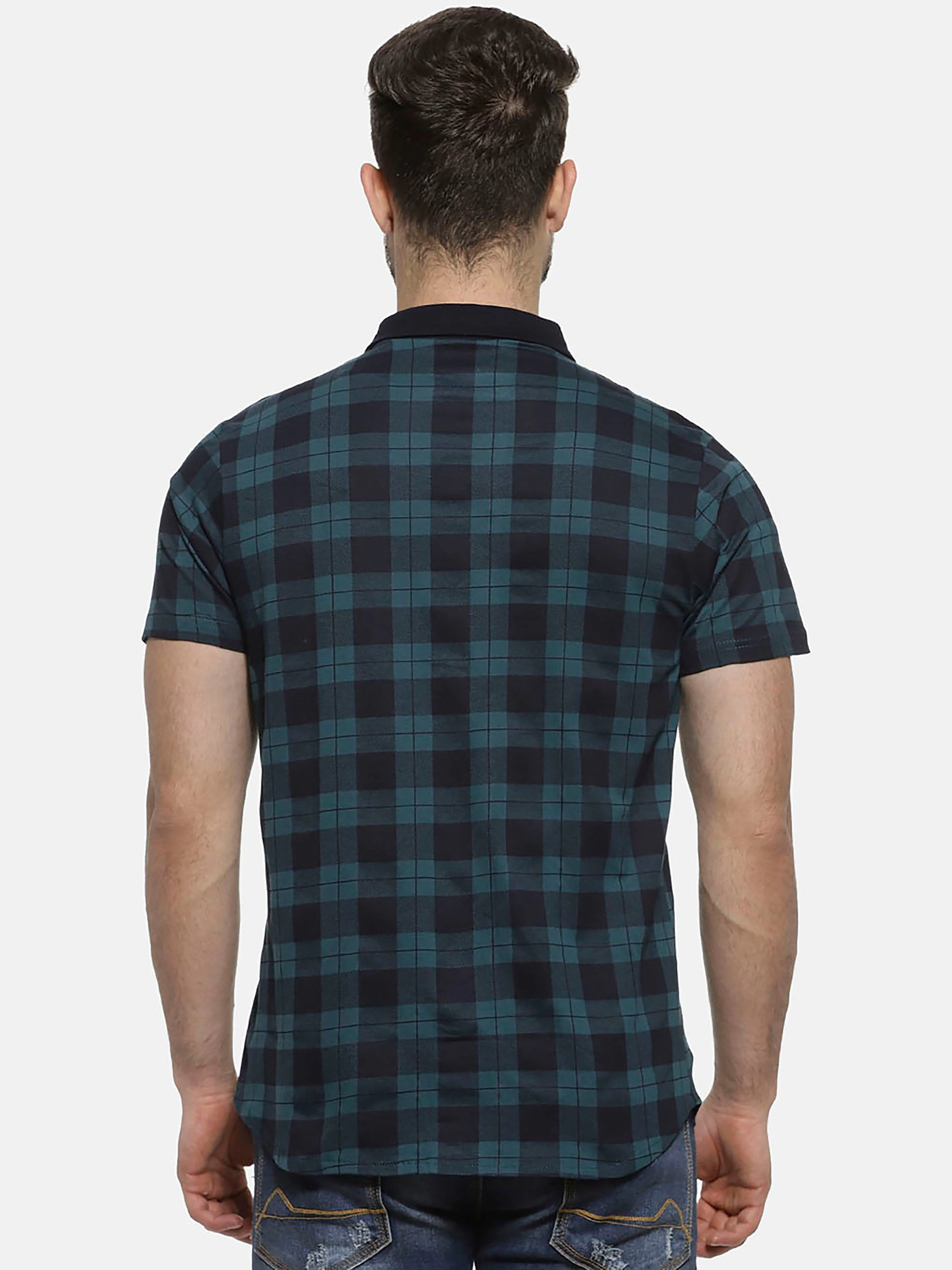 Campus Sutra Men's Checks Halfsleeve Sleeve Casual Shirt