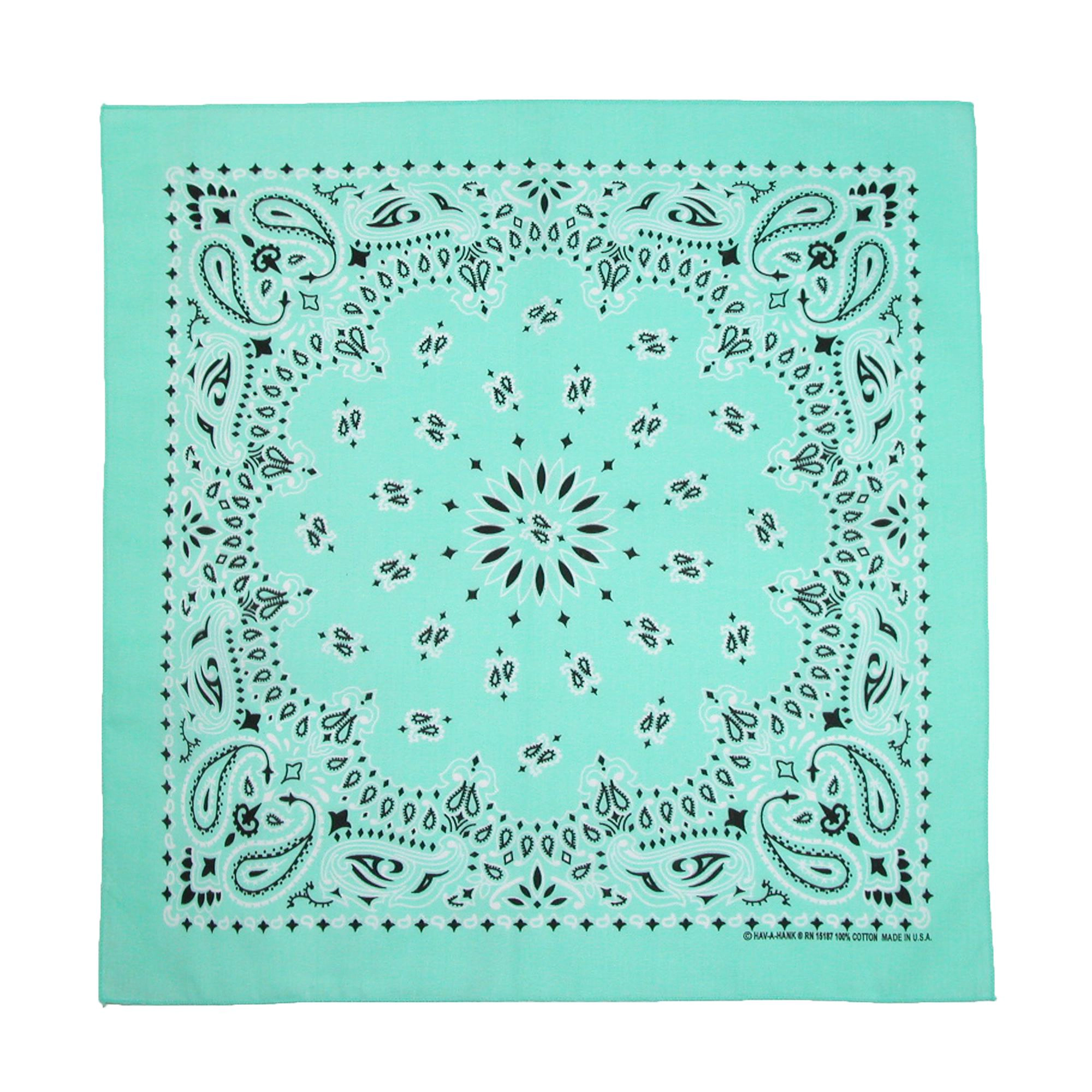 CTM Women's Cotton Pastel Paisley Print Bandana Kit (Pack of 3)
