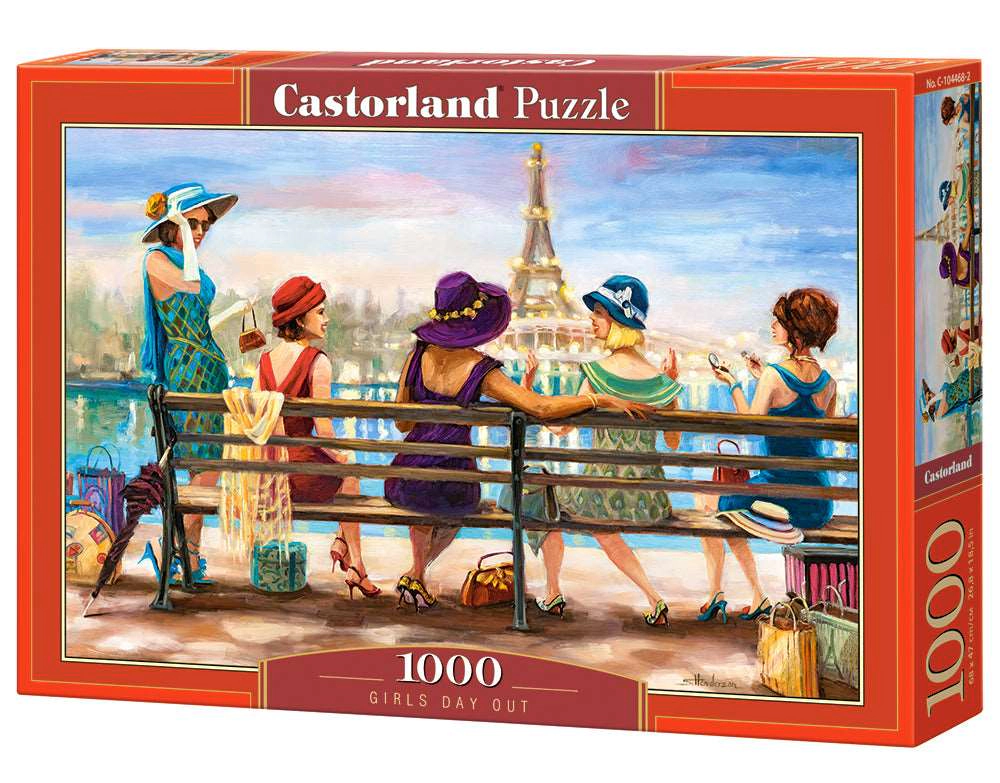 CASTORLAND 1000 Piece Jigsaw Puzzle, Girls Day Out, Ladies of Paris, Elegant ladies, Paris puzzle, C-104468-2