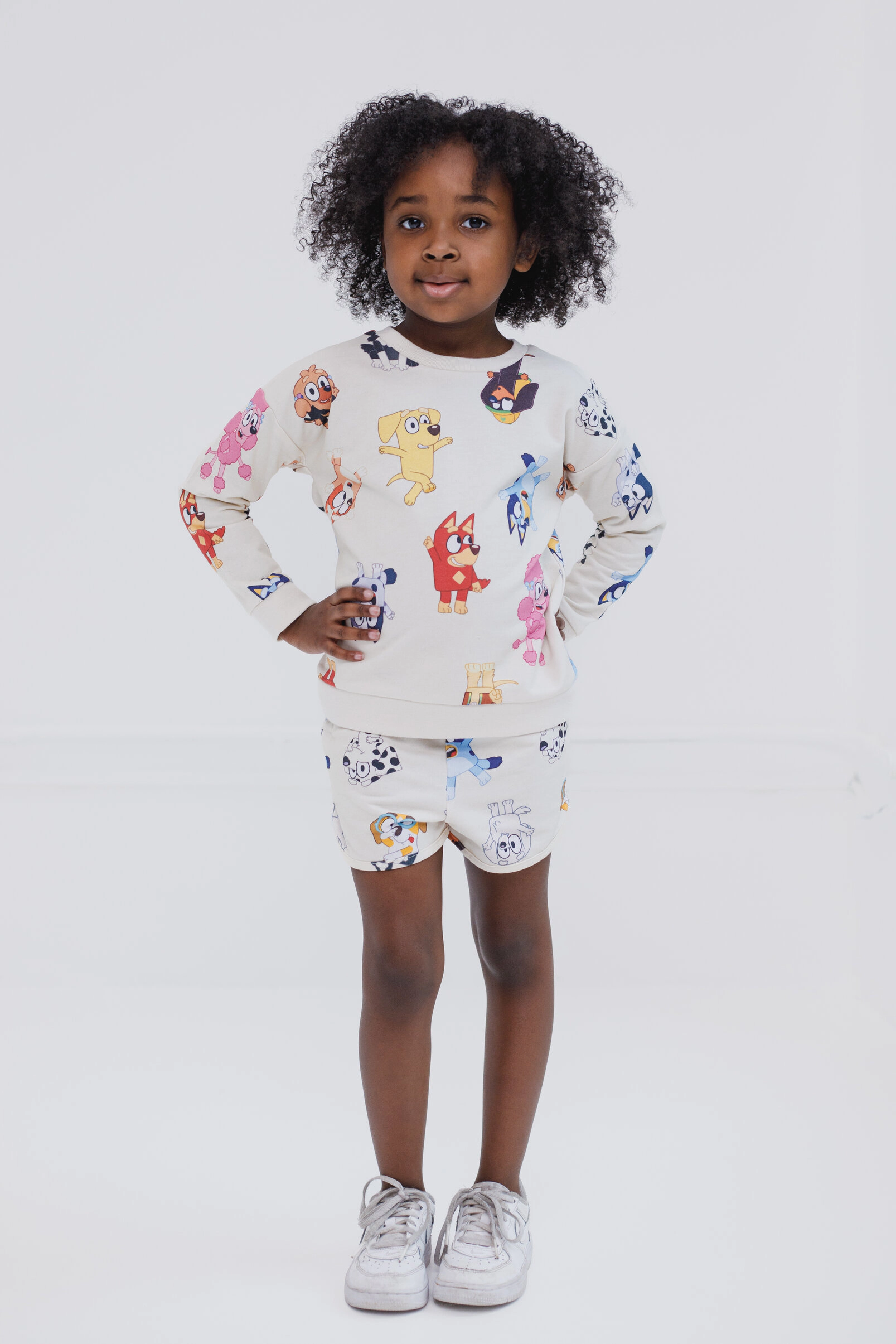 Bluey Girls' 2-Piece Sweatshirt and Shorts Set