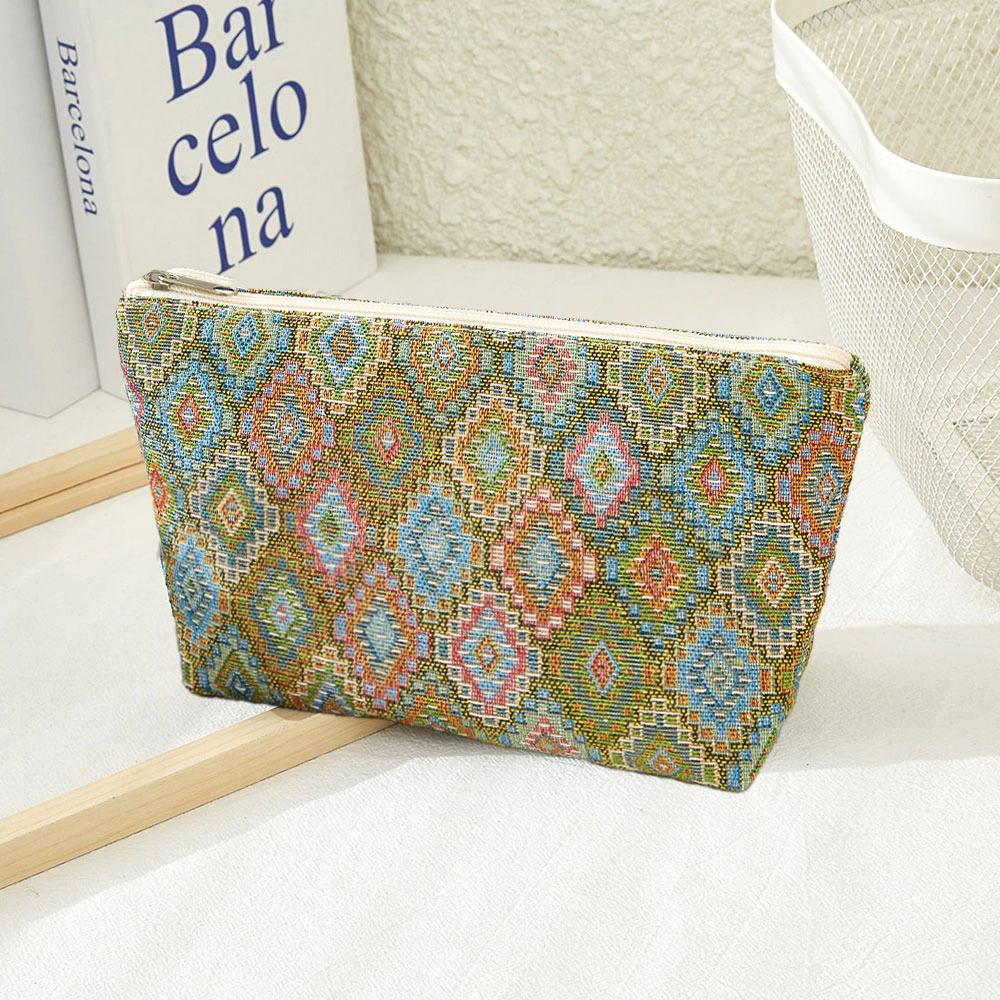 Fashnzfab Patterned Pouch Clutch Bag Light Green