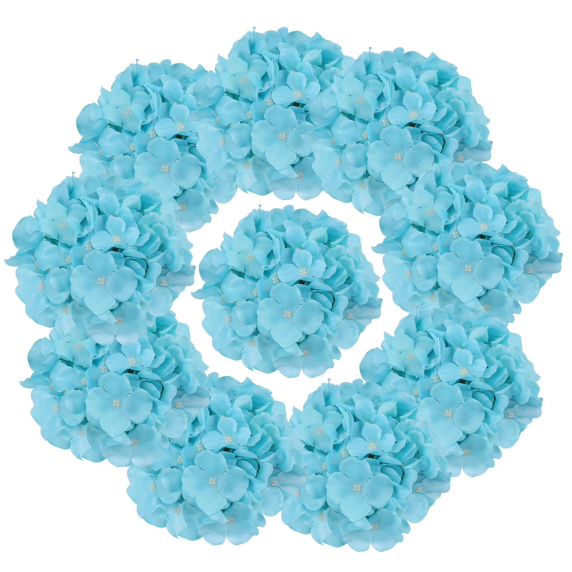 PUPWE Artificial Hydrangea Flowers Bulk Stems