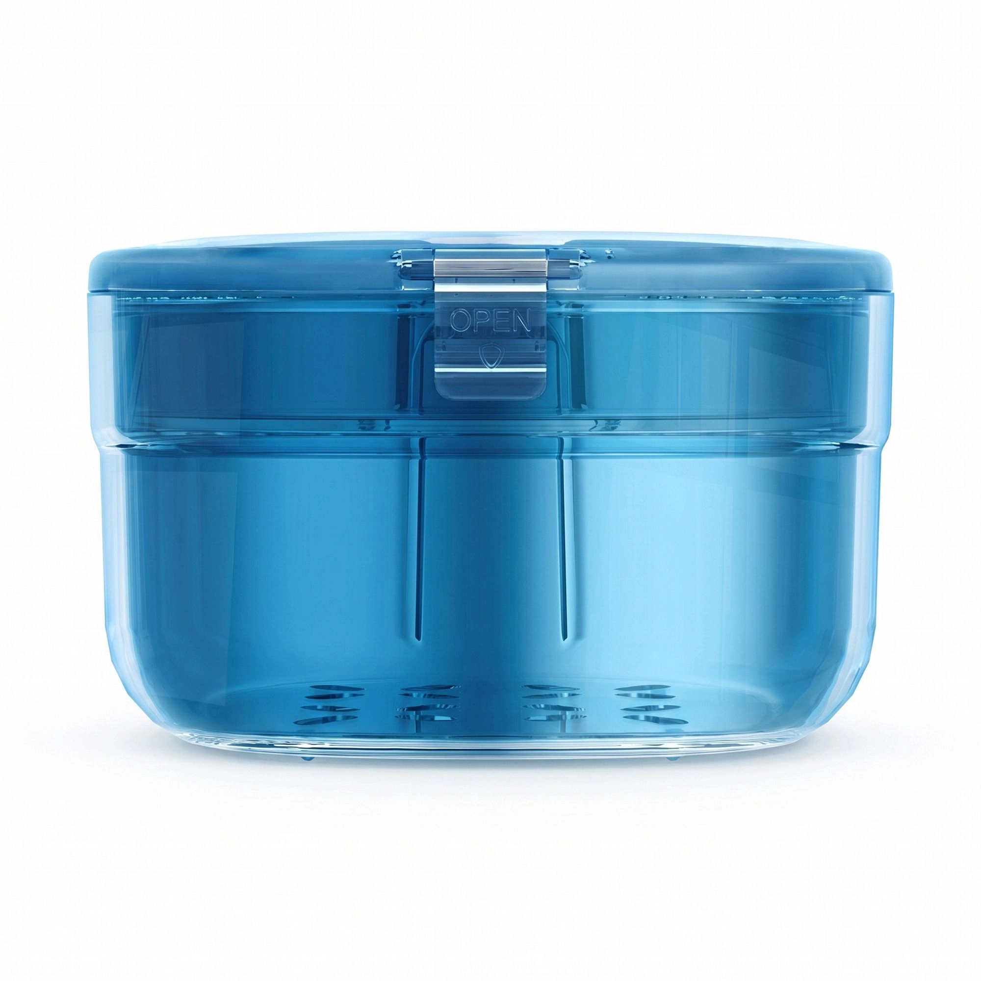 Alilang Women Retainer Case with Ventilation Drain Tray Portable Dental Storage Box for Aligners Dentures Mouth Guards 3