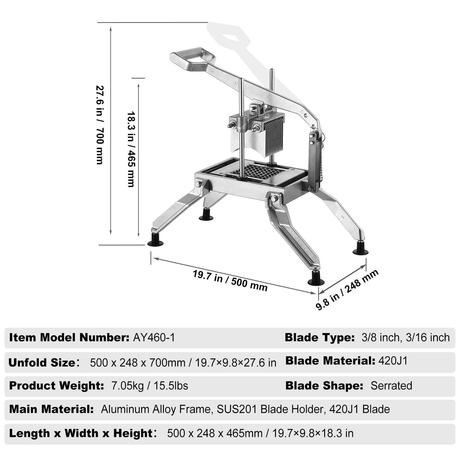 HONGGE Commercial Tomato Slicer Cutter Stainless Steel Heavy Duty Machine Manual