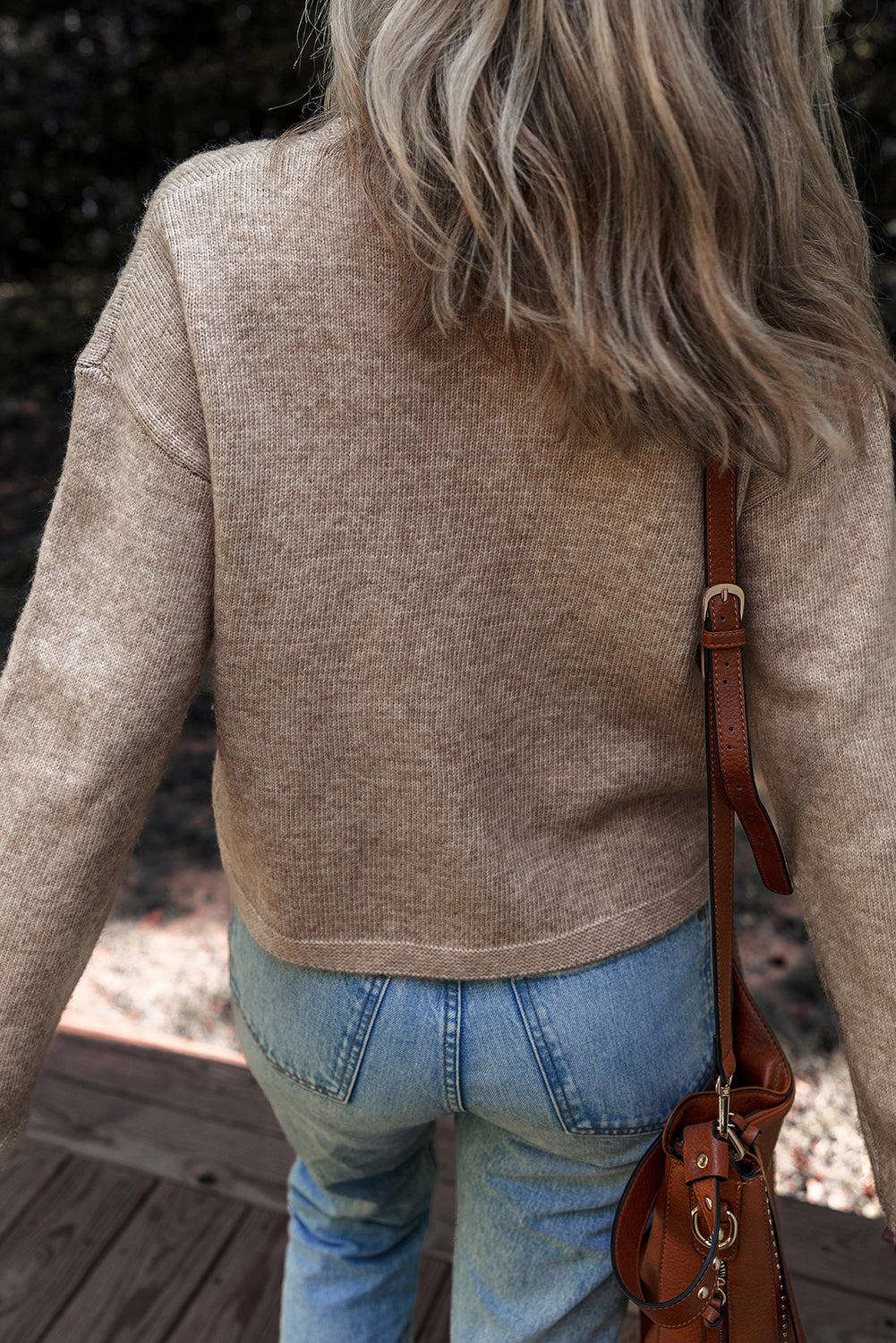 Threaded Pear Women's Abigail Detail Drop Shoulder Sweater