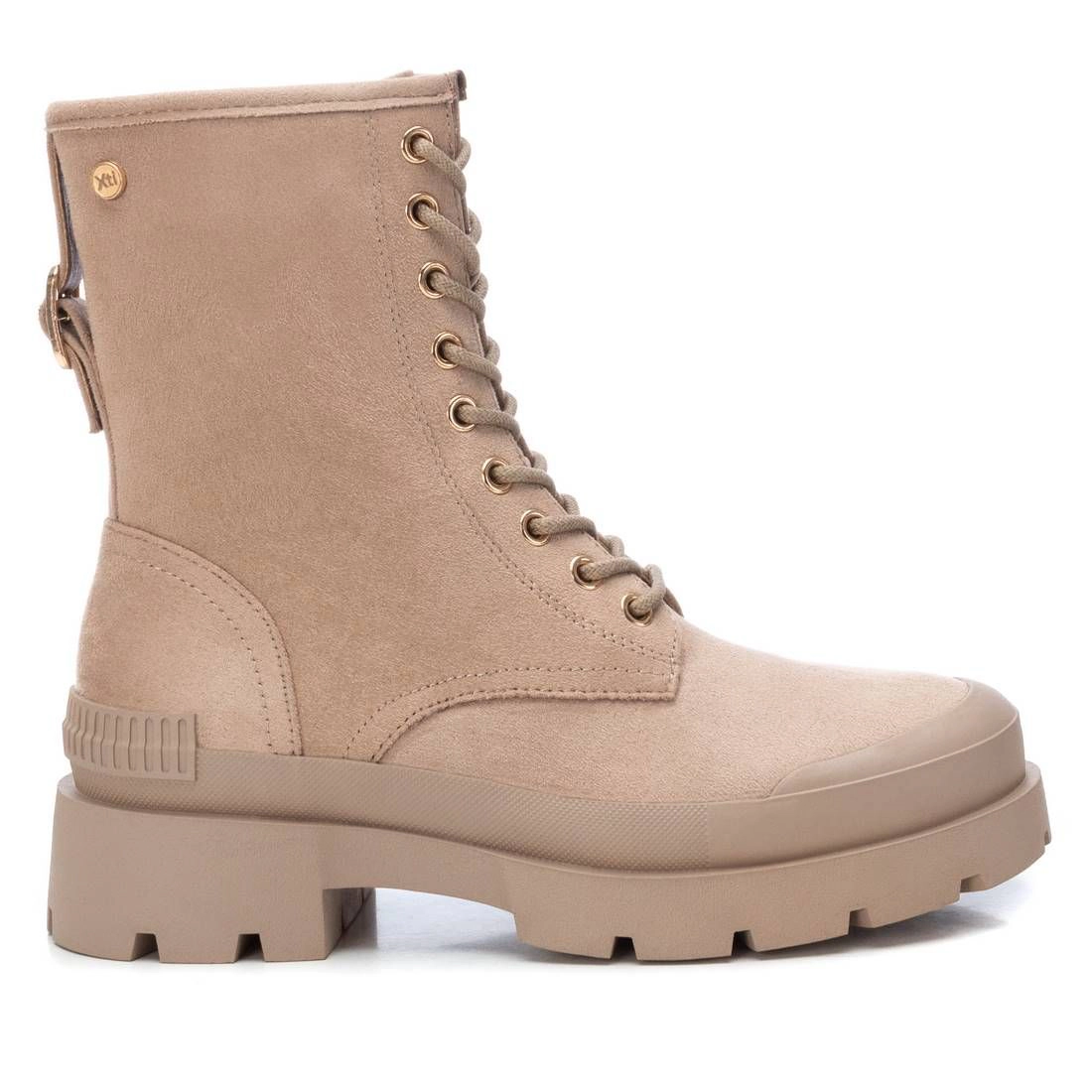 XTI Women's Suede Lace-Up Booties