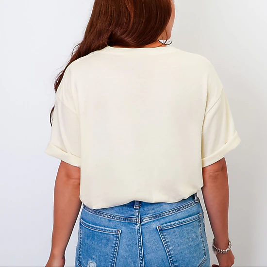 Simply Sage Market - Birdie Babe Stripes - Women's Garment Dyed Graphic T-Shirt