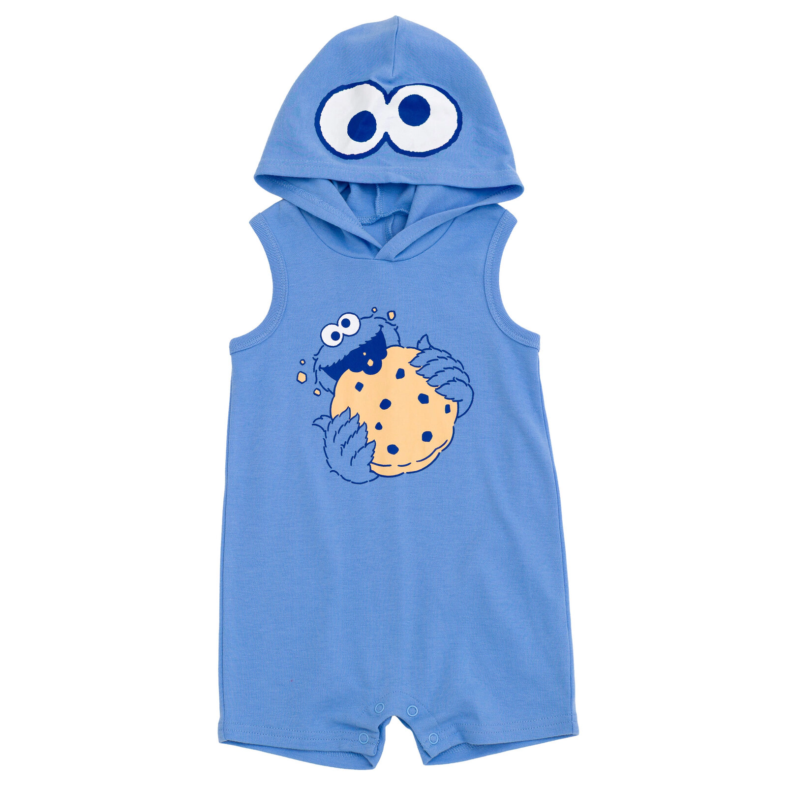 Sesame Street Baby Boys' Cosplay Sleeveless Hooded Romper