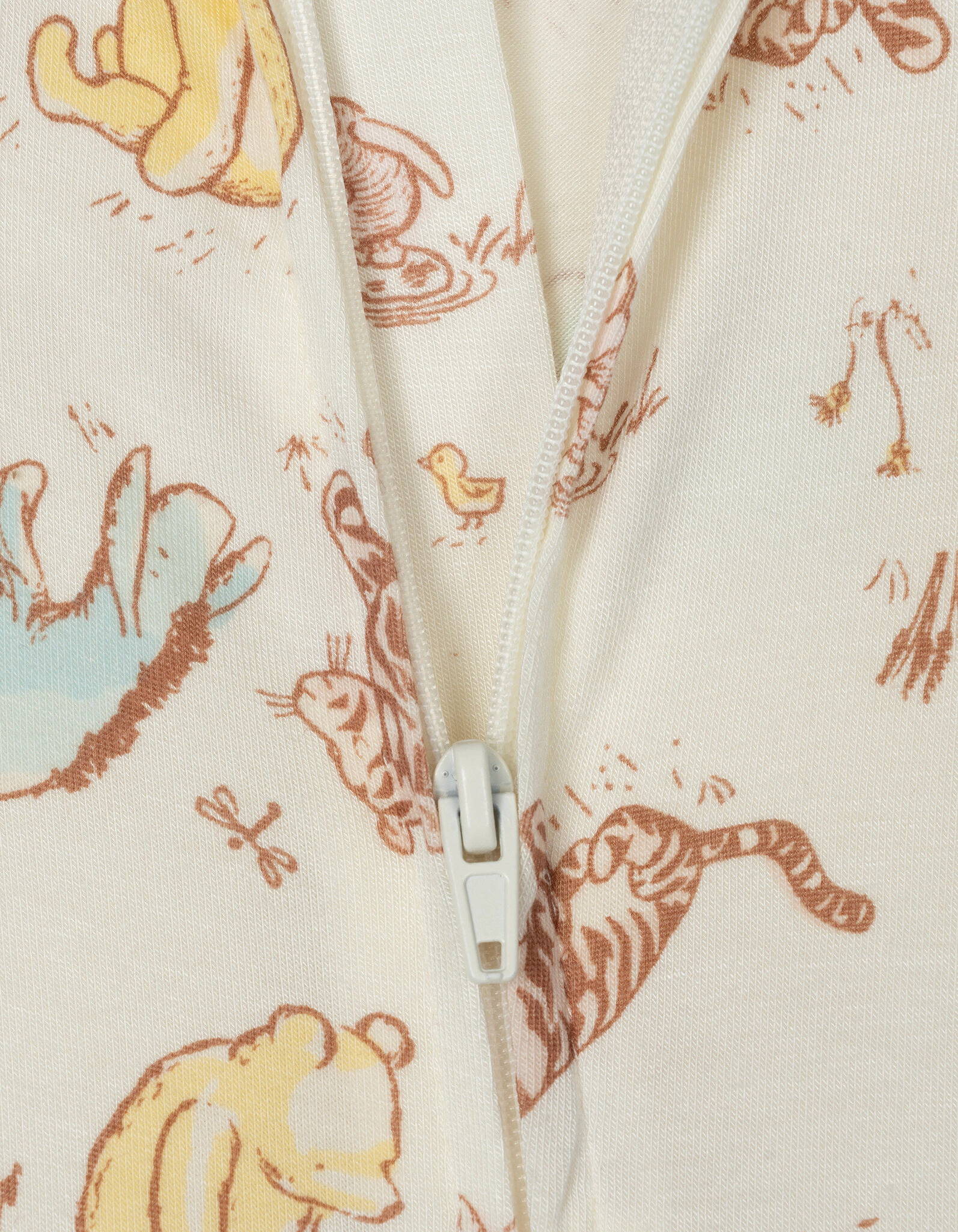 Disney Winnie the Pooh Baby Girls' Zip-Up One Piece Sleepwear