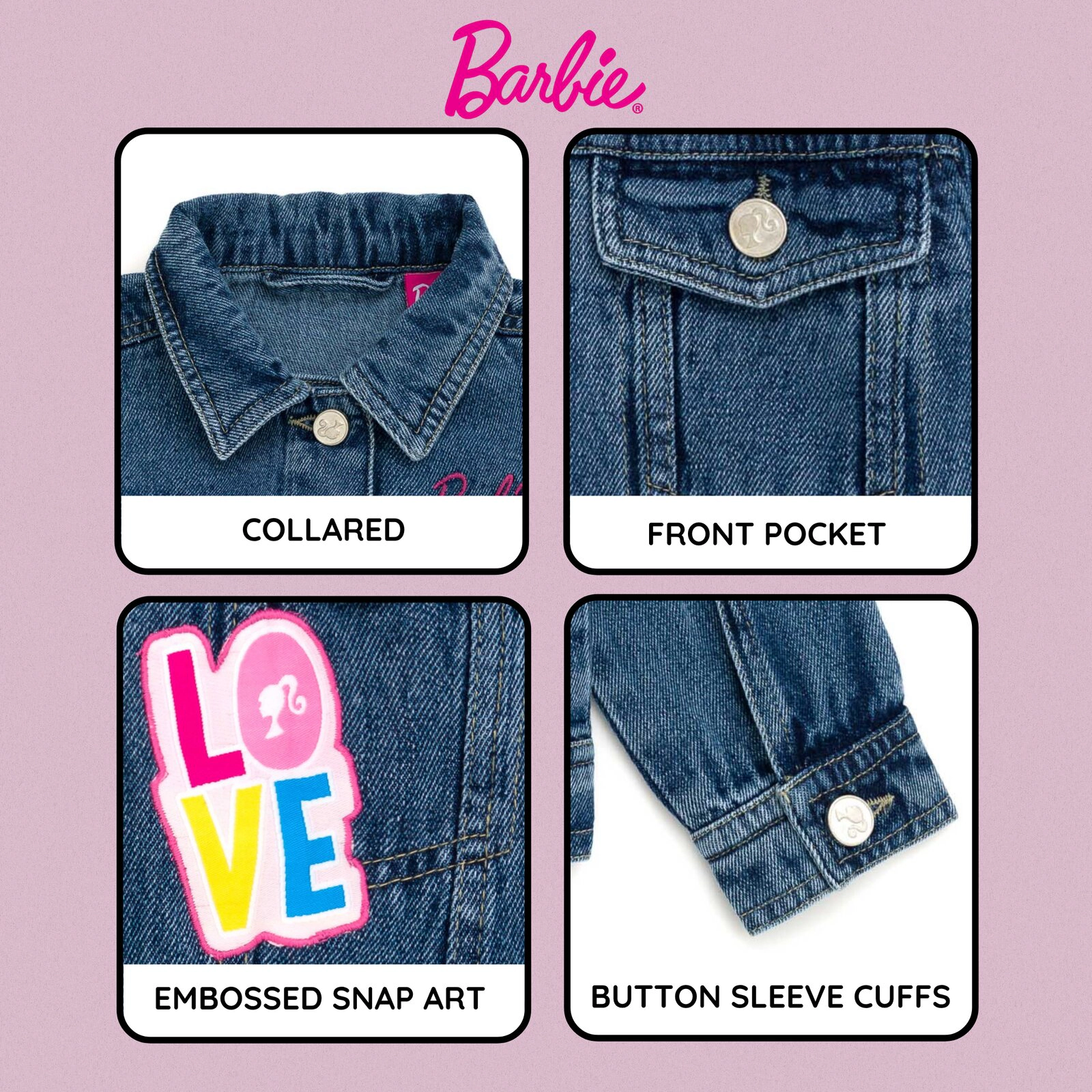 Barbie Girls' Denim Jacket