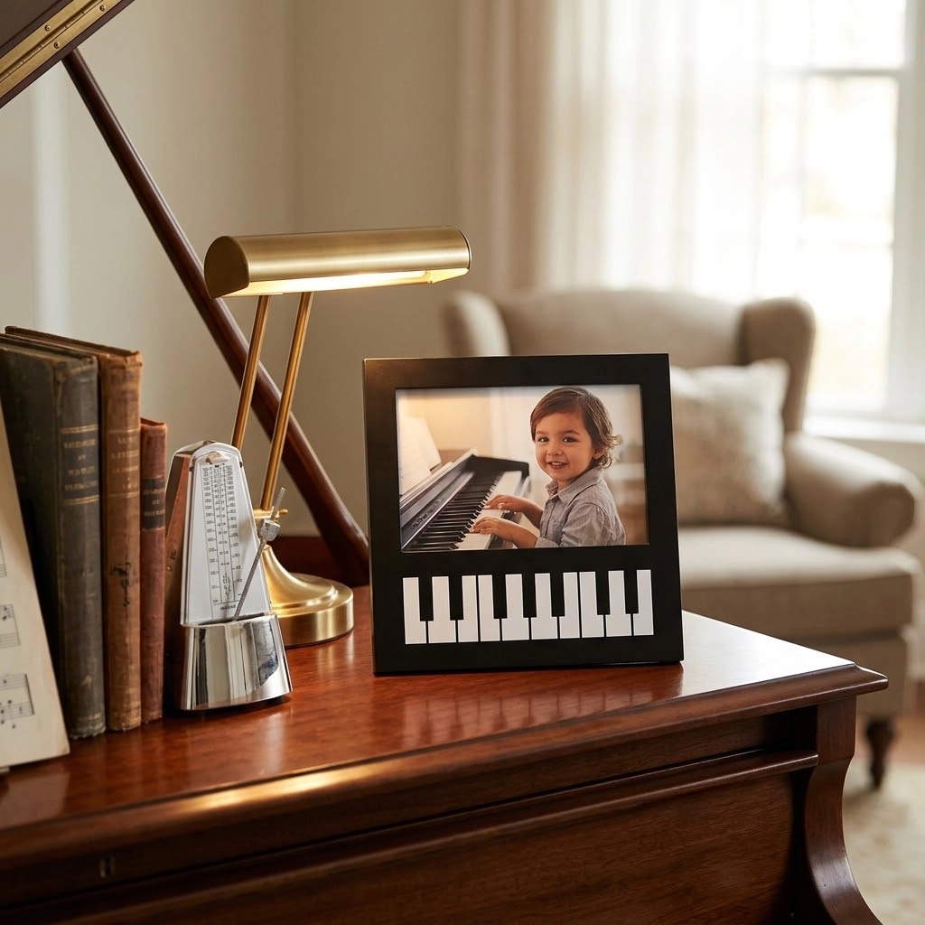 Jiallo Aura Piano Keys Theme Photo Frame (6x4")