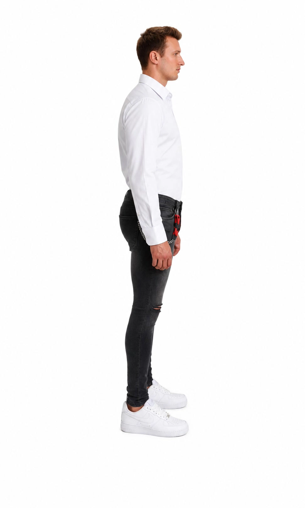 Elie Balleh Slim Fit Mens Solid Button-Down Shirt
