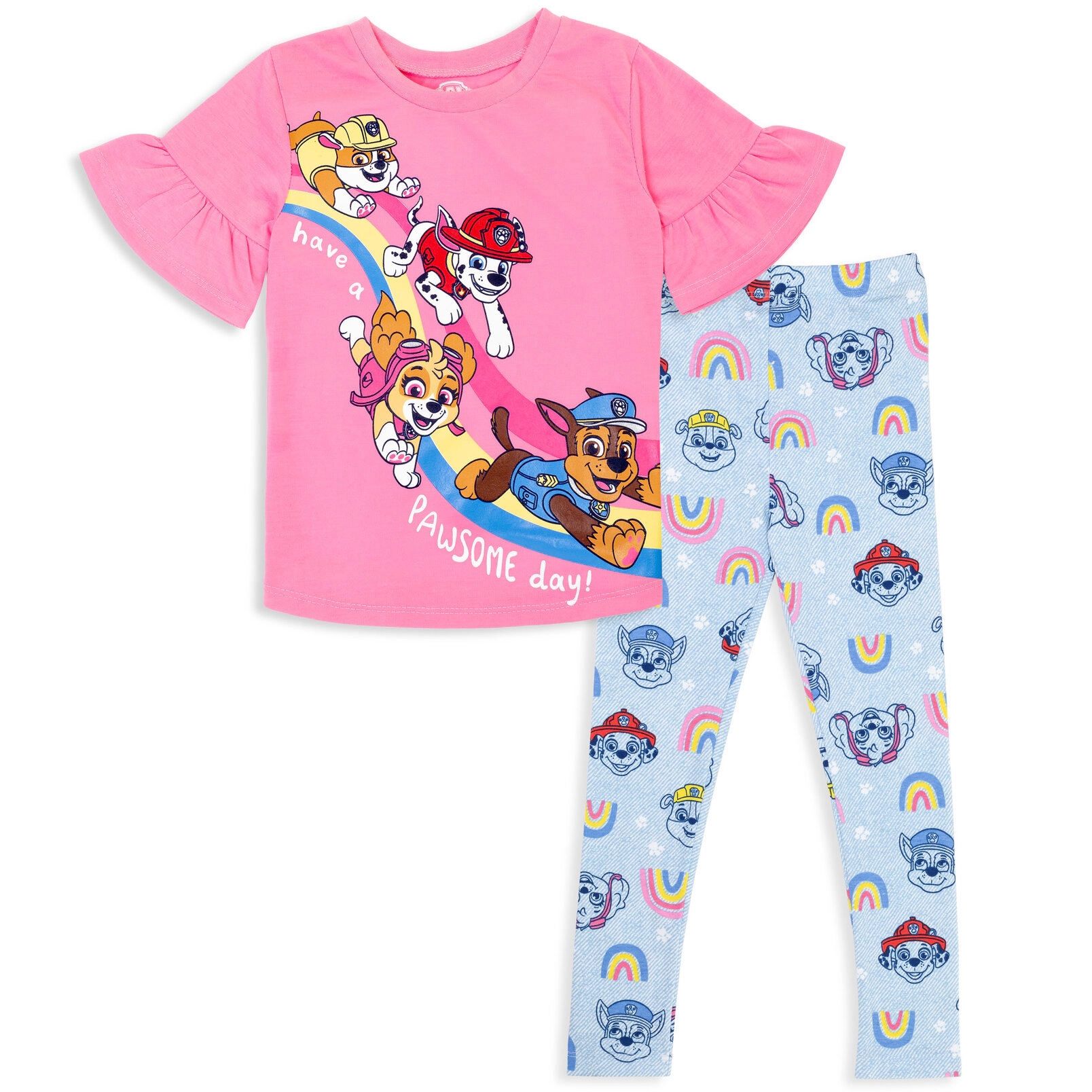 Paw Patrol Girls' 2-Piece T-Shirt and Leggings Set
