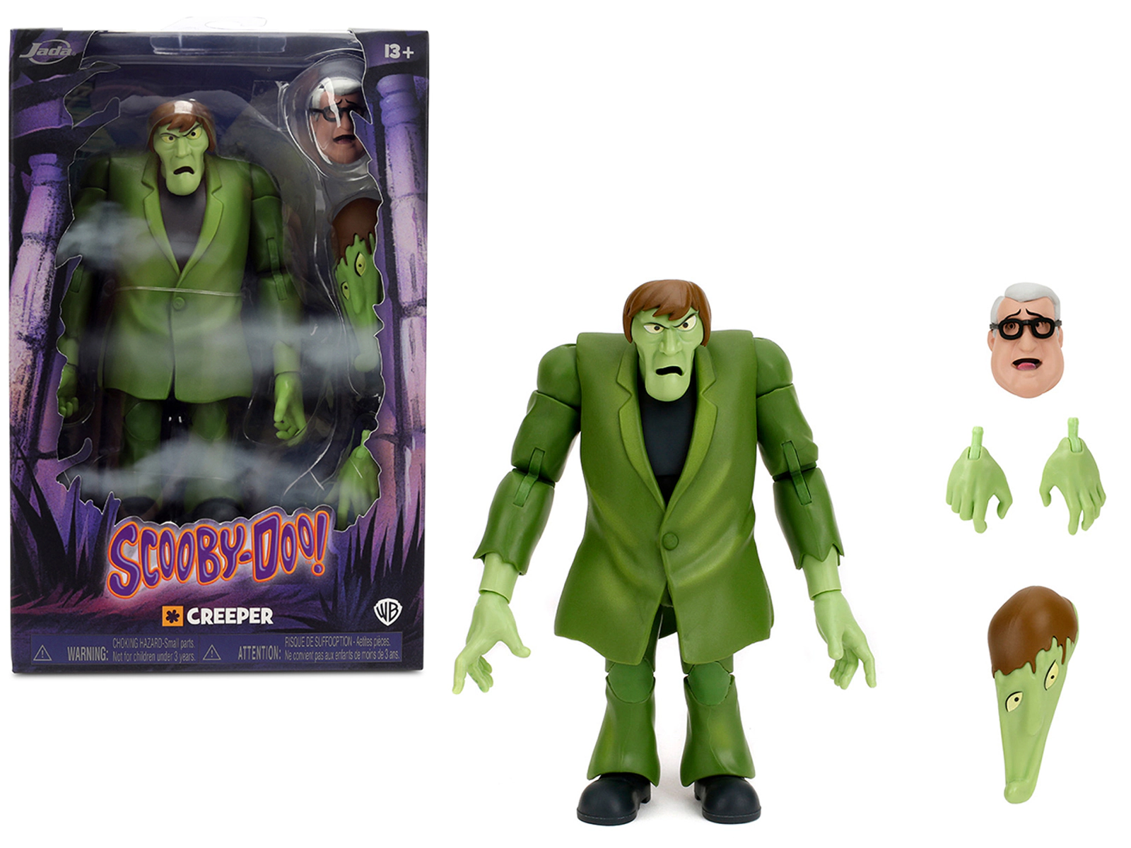 Jada Creeper 6" Moveable Figure with Accessories and Alternate Head and Hands "Scooby-Doo!" Franchise Model by Jada