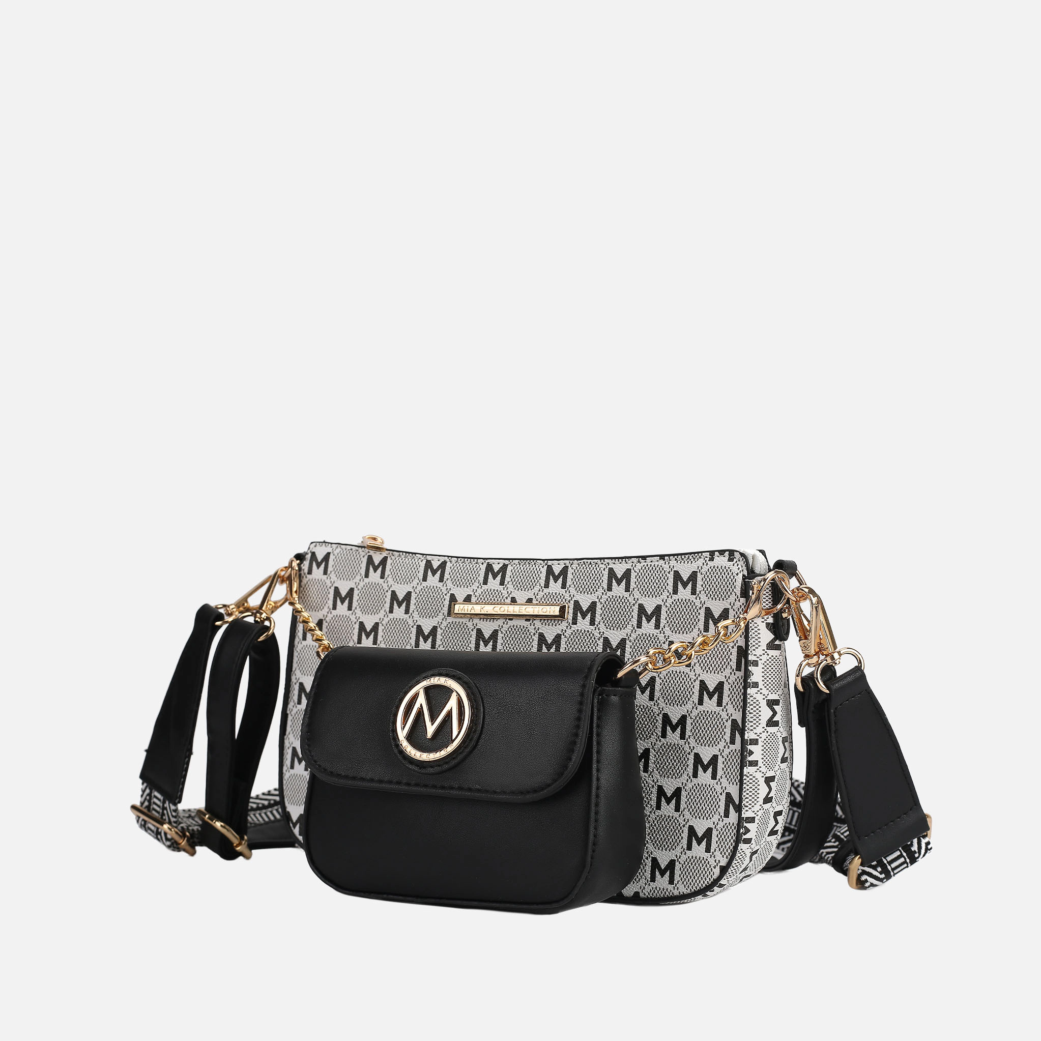 MKF Collection by Mia K Ciri Women’s Monogram Vegan Leather Crossbody Bag