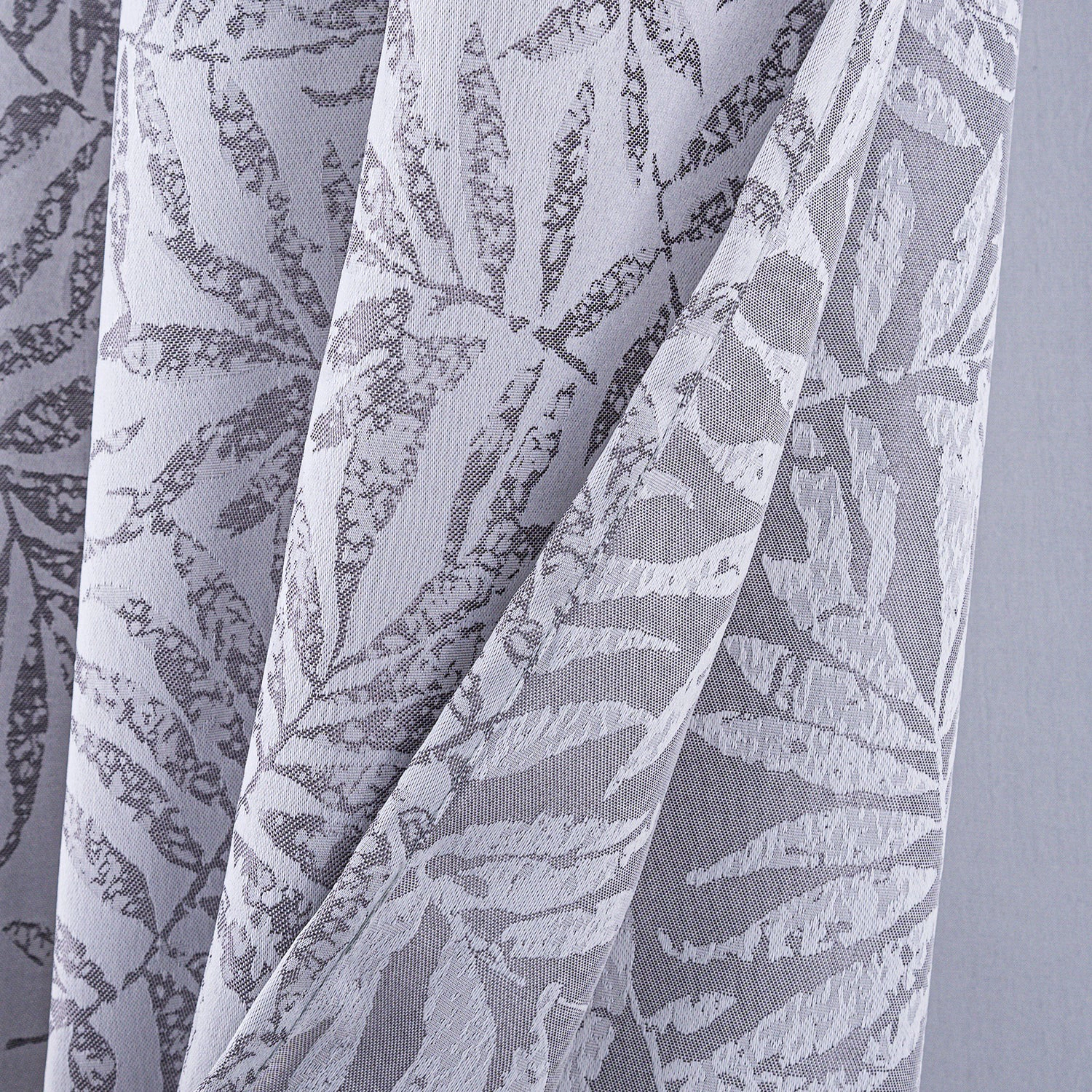 RT Designers Collection 100% Polyester 140 GSM Liana Jacquard Grommet Curtain Panel 54" x 84" Char