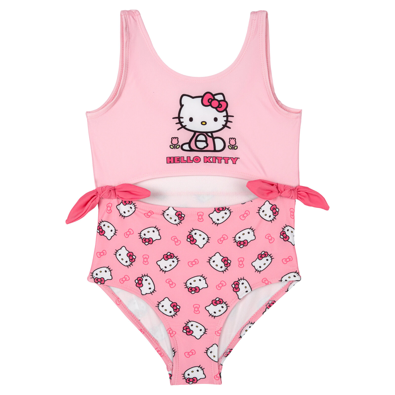 Hello Kitty Girls' Sleeveless One Piece Bathing Suit