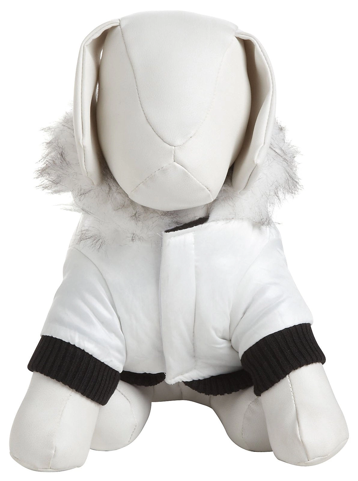Pet Life ® Aspen Winter-White Fashion Pet Parka Coat