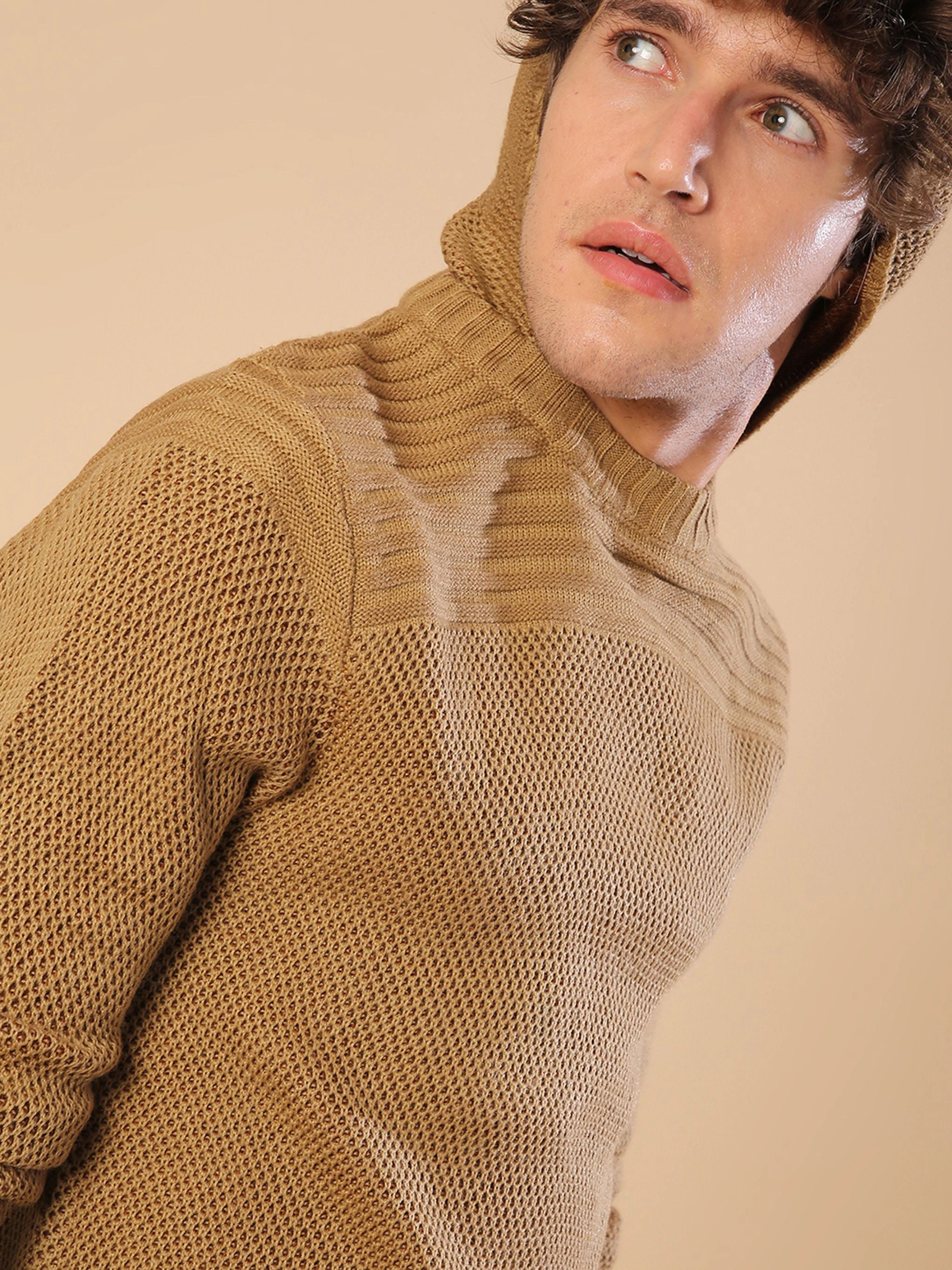 Cahoot Men's Solid Full Sleeve Stylish Casual Sweaters