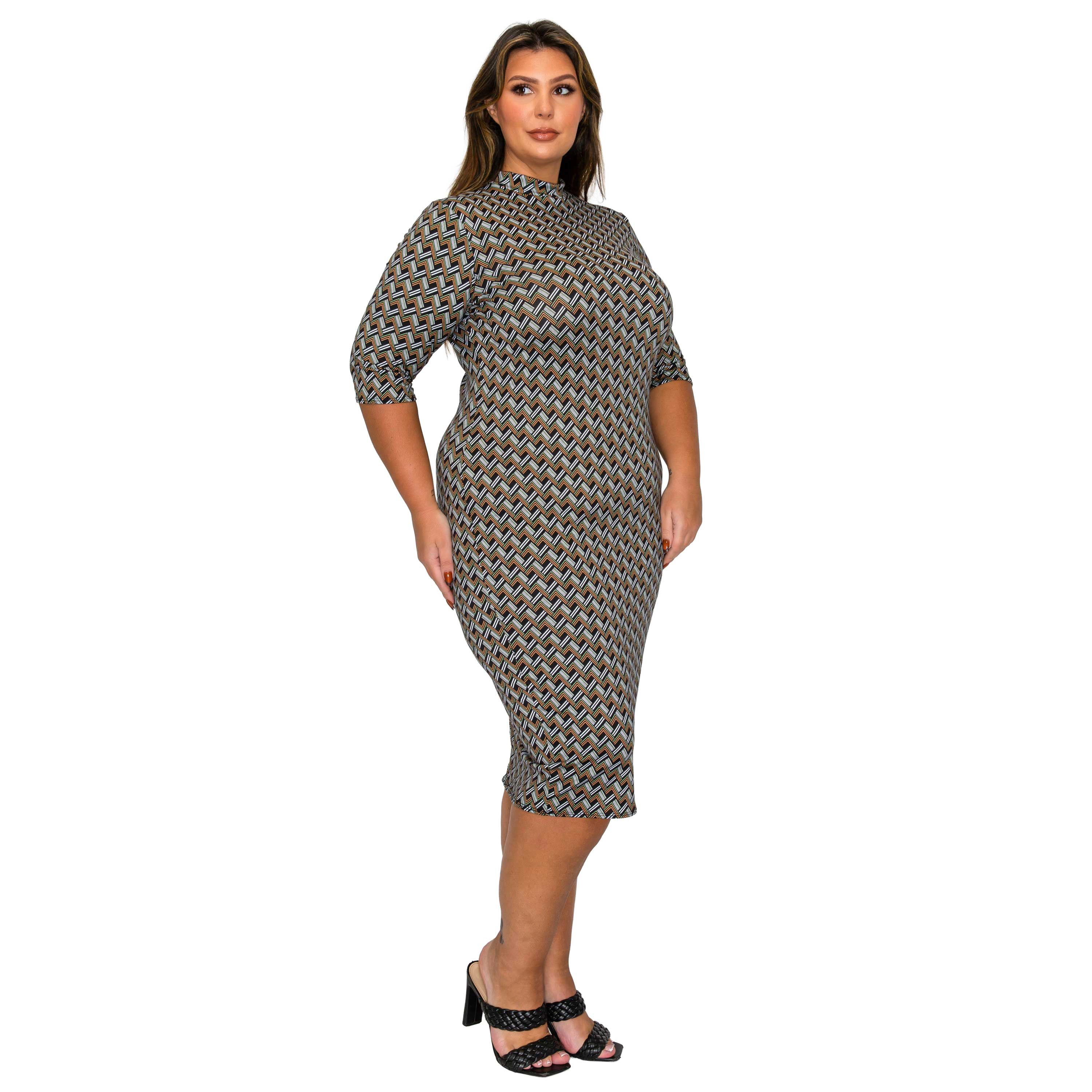 L I V D Women's Plus Gallarda Midi Dress