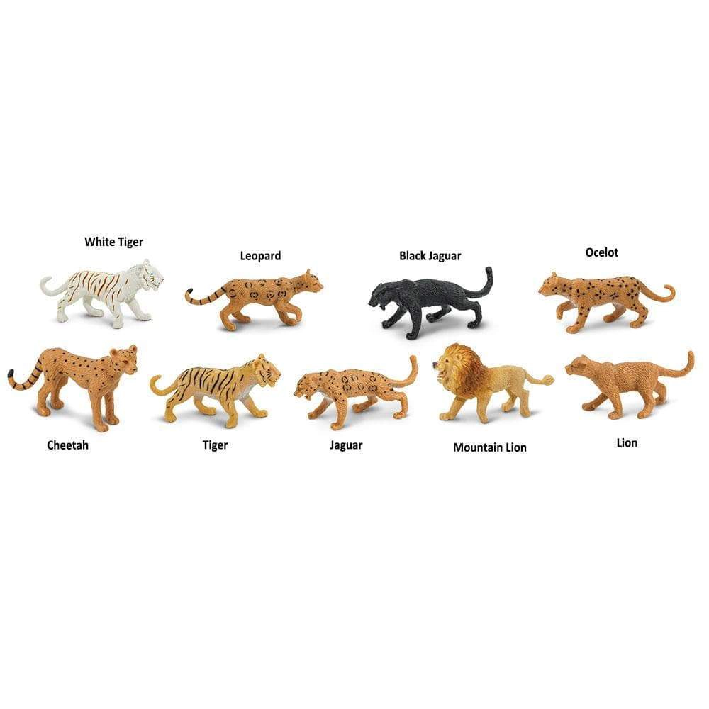 Safari Ltd. - Big Cats TOOB - contains 9 Mini Figurines