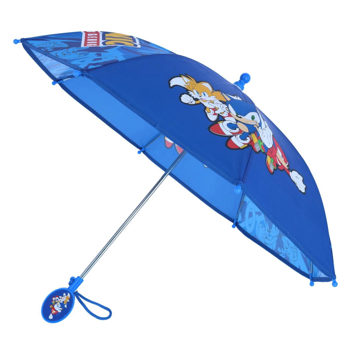 U.P.D., INC Kids' Sonic the Hedgehog Tails and Knuckles Stick Umbrella