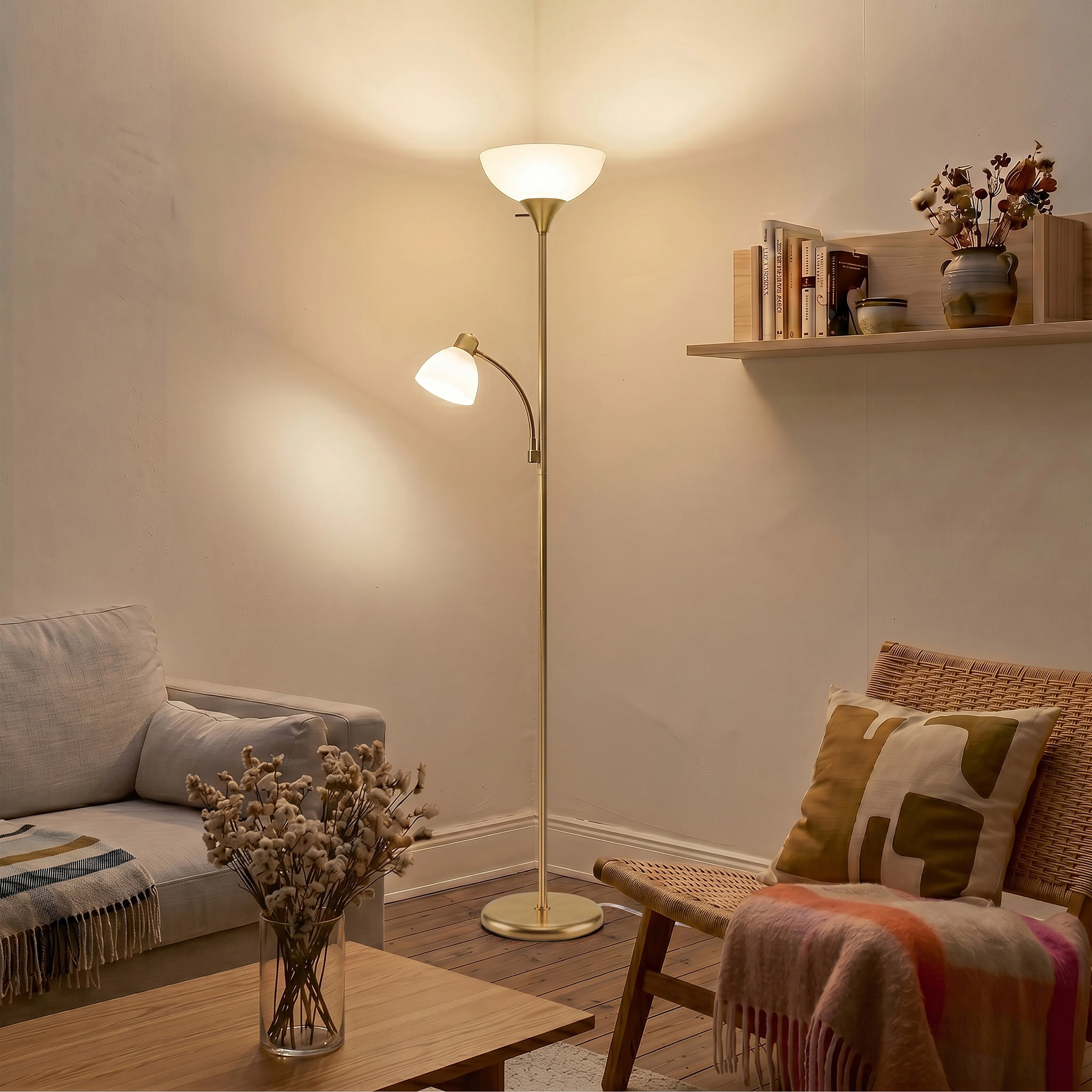Brightech Sky Dome Torchiere Dimmable Floor Lamp