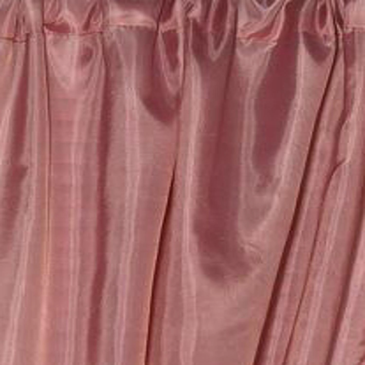 Carnation Home Fashions Polyester Fabric Window Curtain Rose 34x54