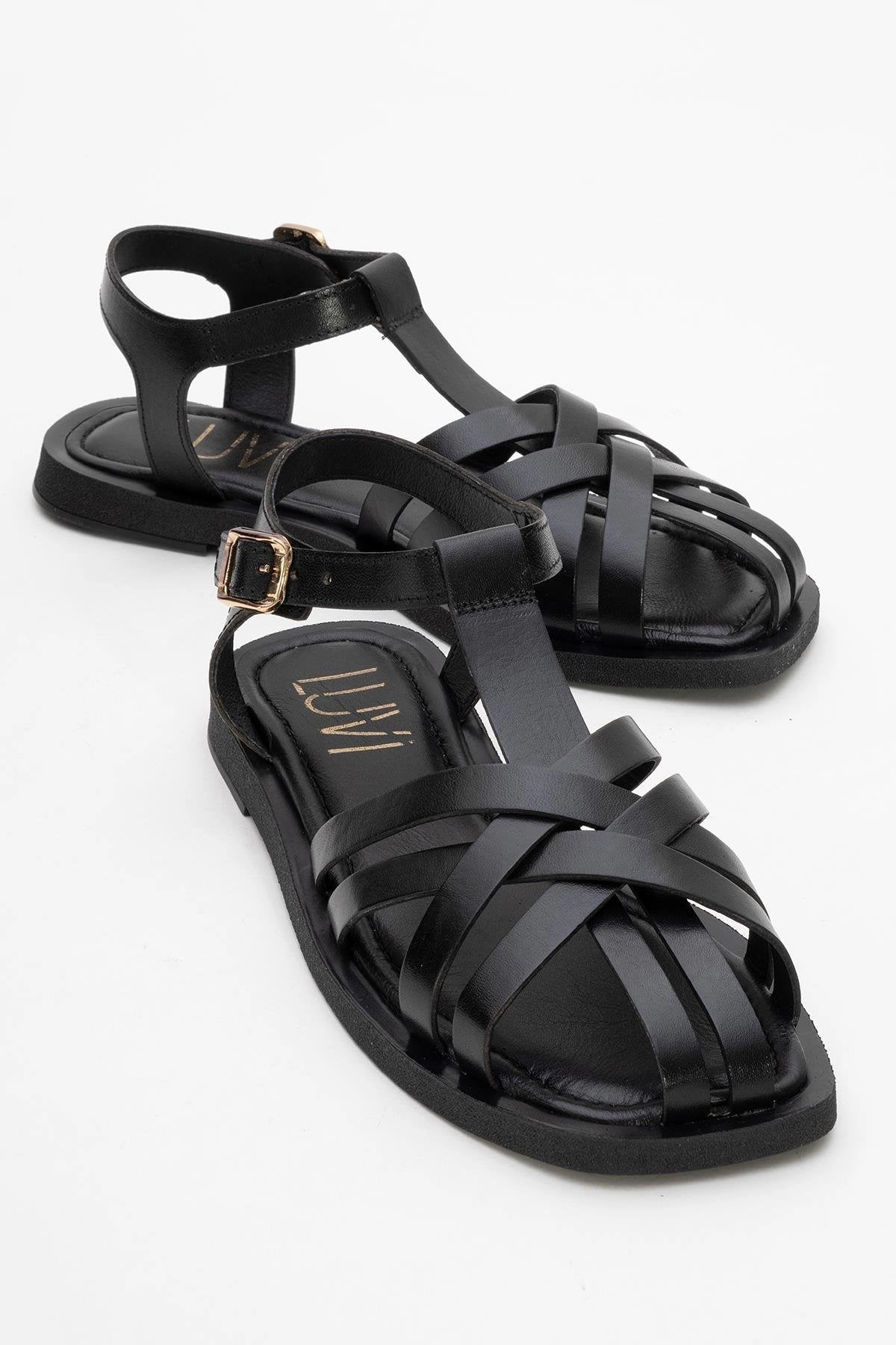 Forever & Always Womens Andres Leather Sandals