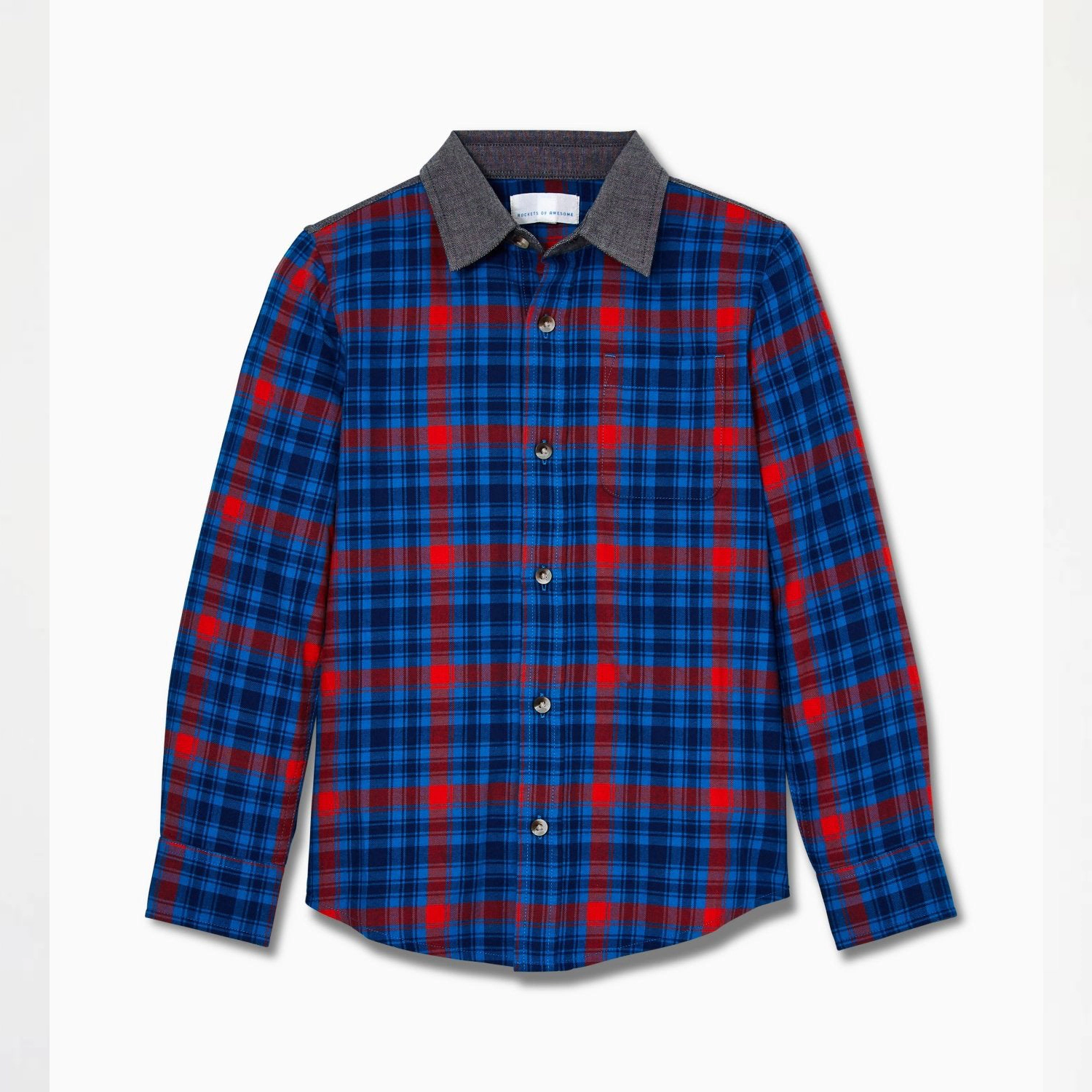 Rockets of Awesome Easy Plaid Shirt for Boys