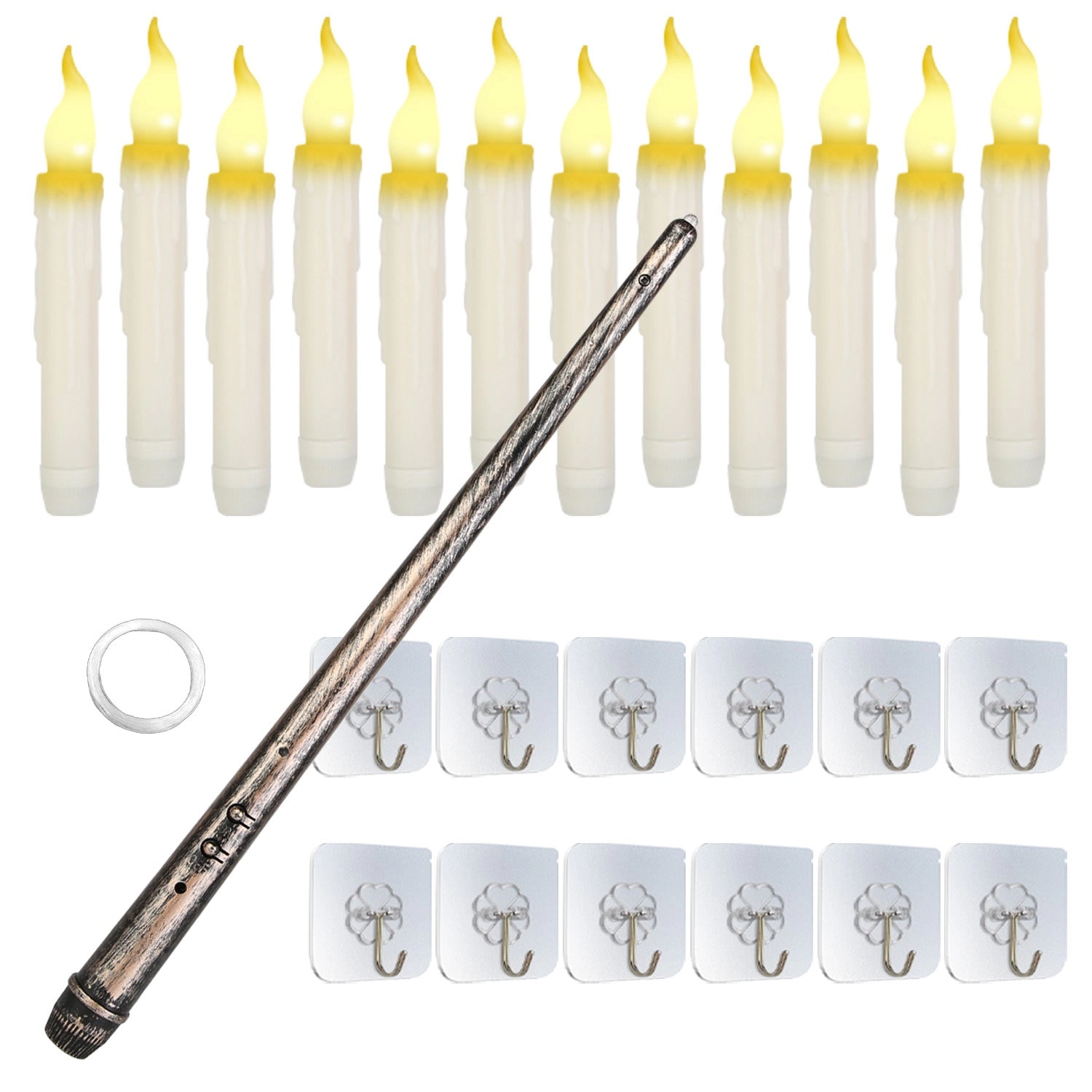 GBruno LED Floating Candles With Magic Wand Remote