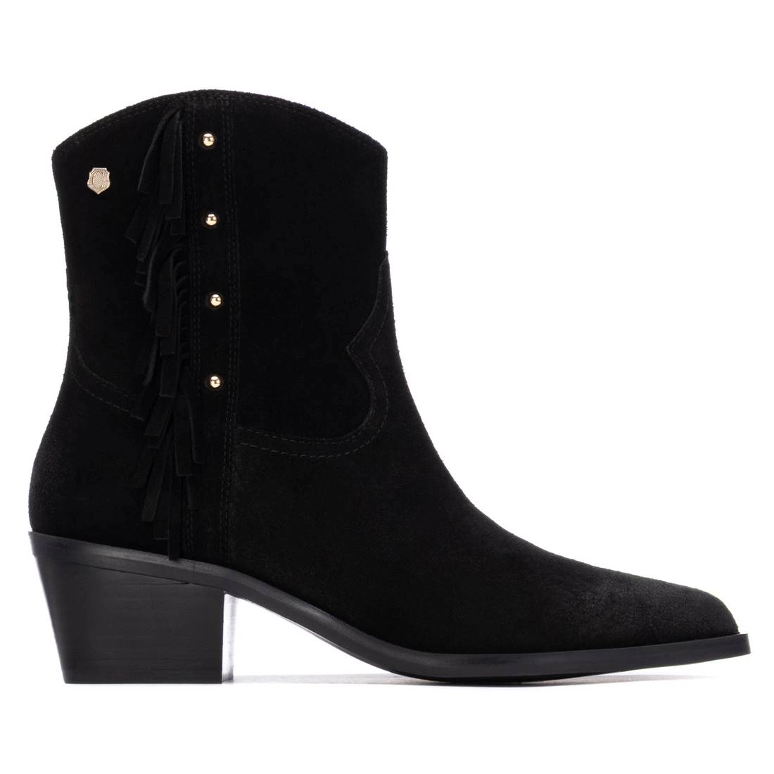 Women's Suede Fringe Ankle Booties Carmela Collection By XTI