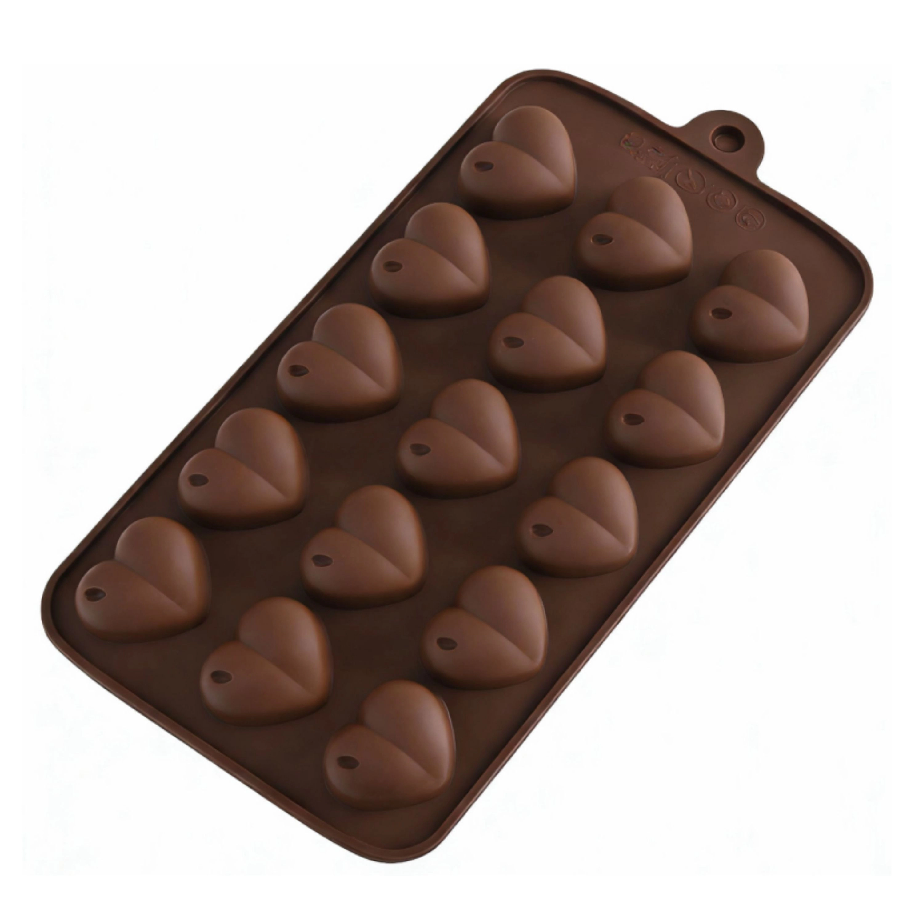 Kitcheniva 4.1 x 8.3 Inch Silicone Heart Design Chocolate Drop Mold
